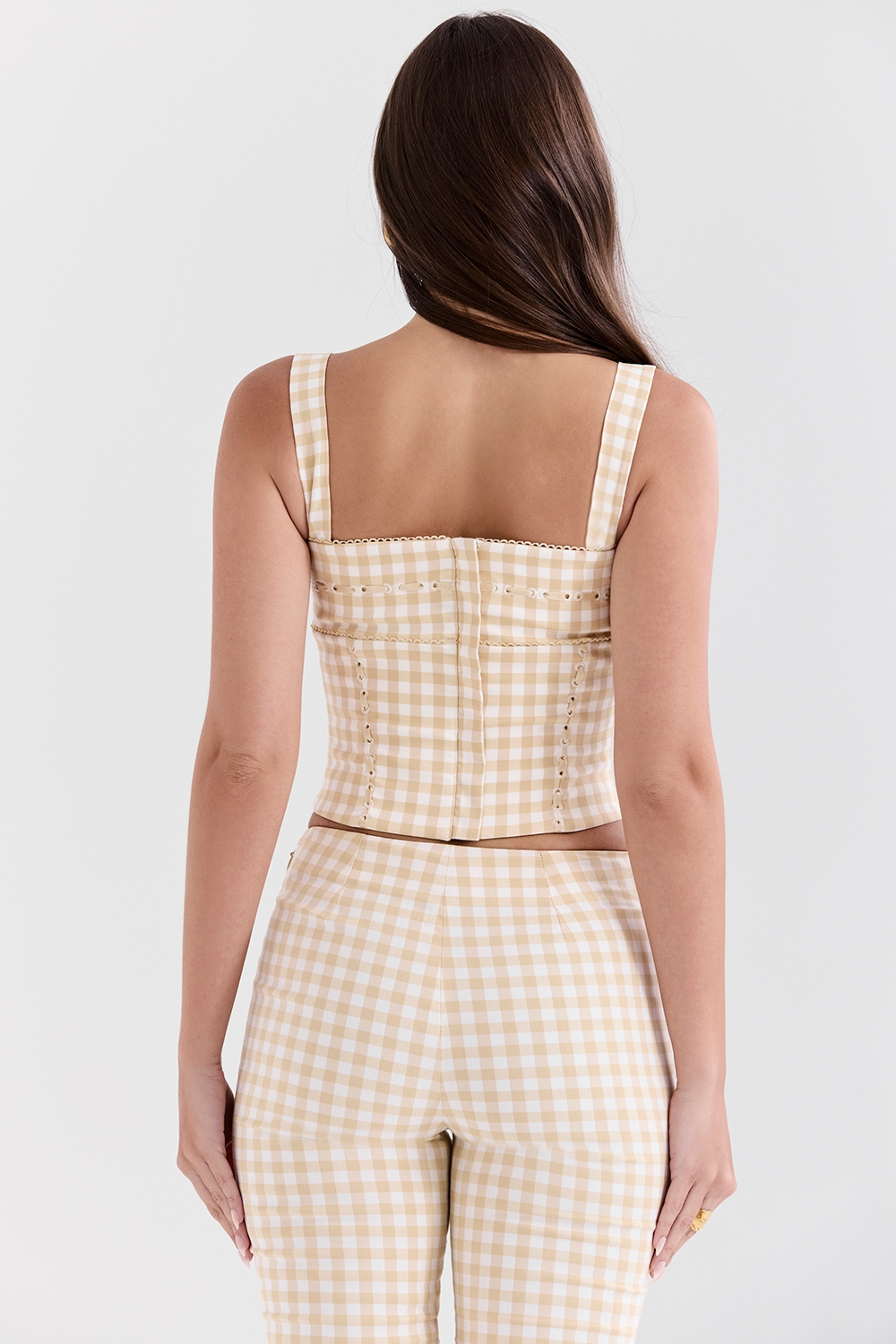 Gingerbread Gingham Corset