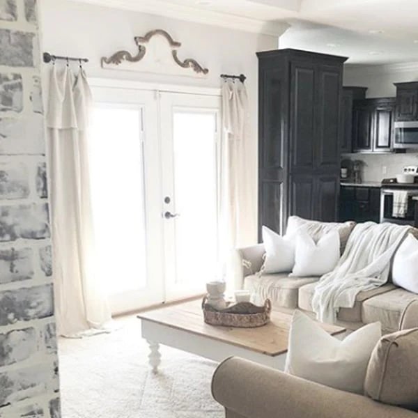 HUGE Wood Scroll Wall Decor