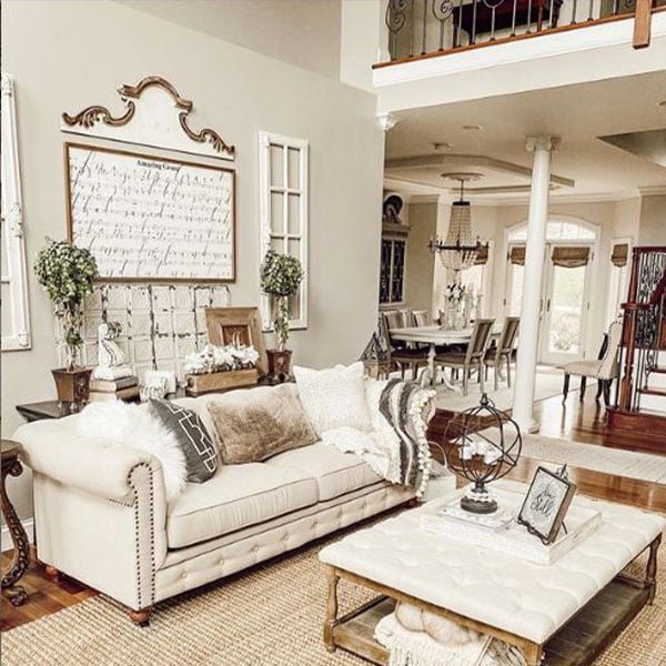HUGE Wood Scroll Wall Decor