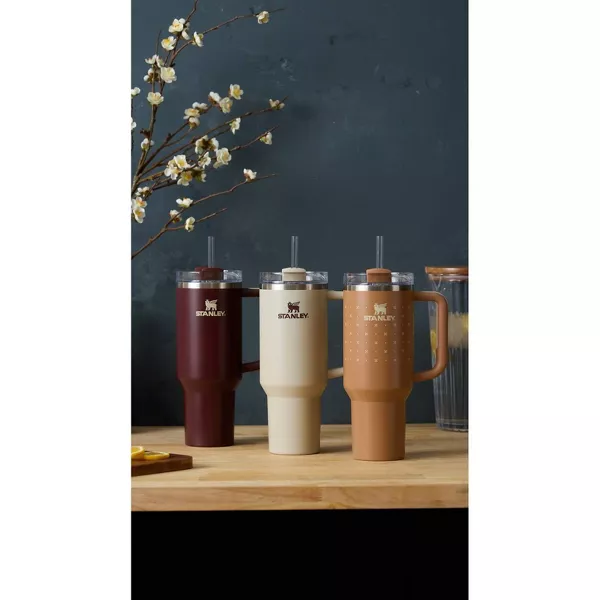 Stanley 40 oz Stainless Steel H2.0 FlowState Quencher Tumbler - Hearth & Hand™ with Magnolia