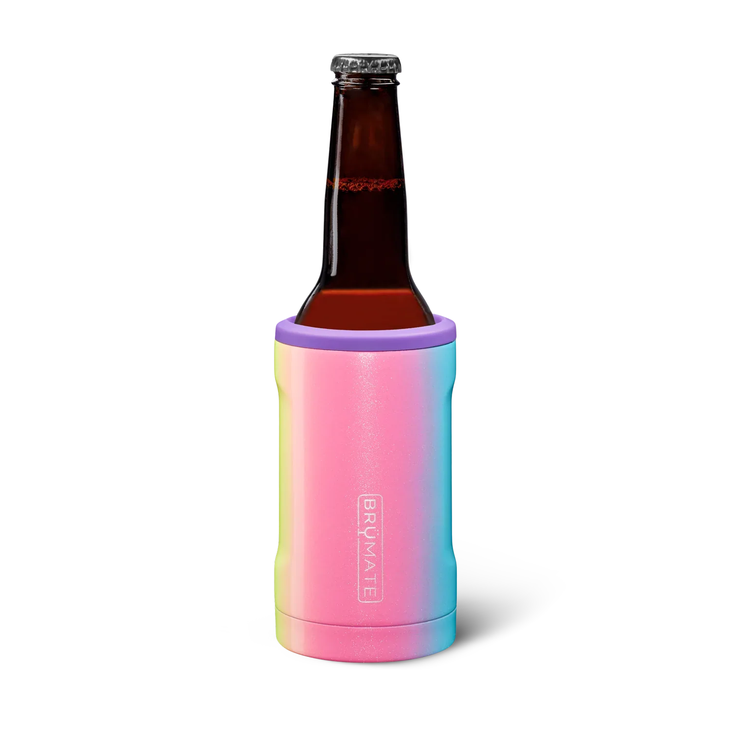 Brumate Hopsulator Bott'l Glitter Rainbow | 12oz Bottles