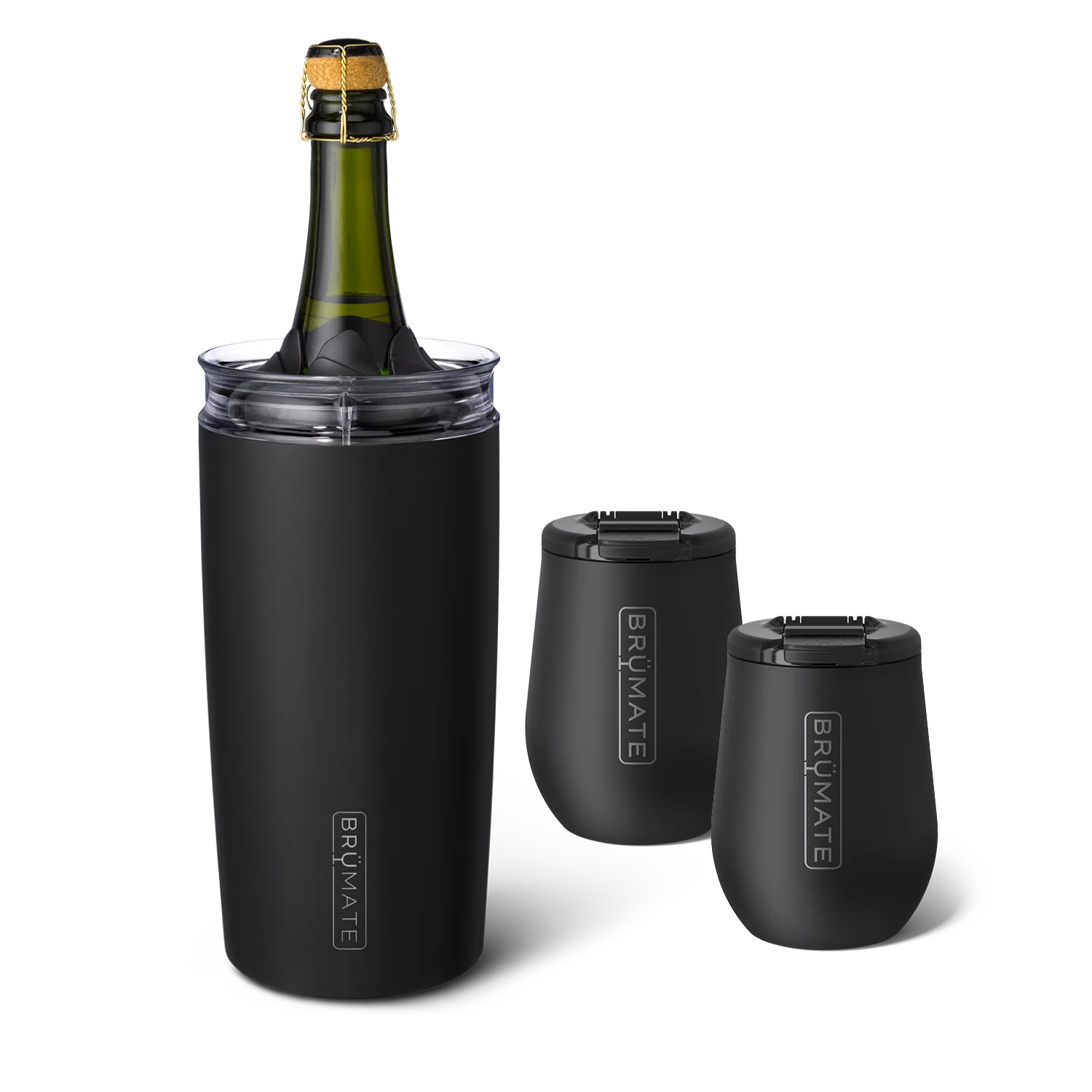 Brumate Bottle Chiller Bundle Matte Black | 49/14oz