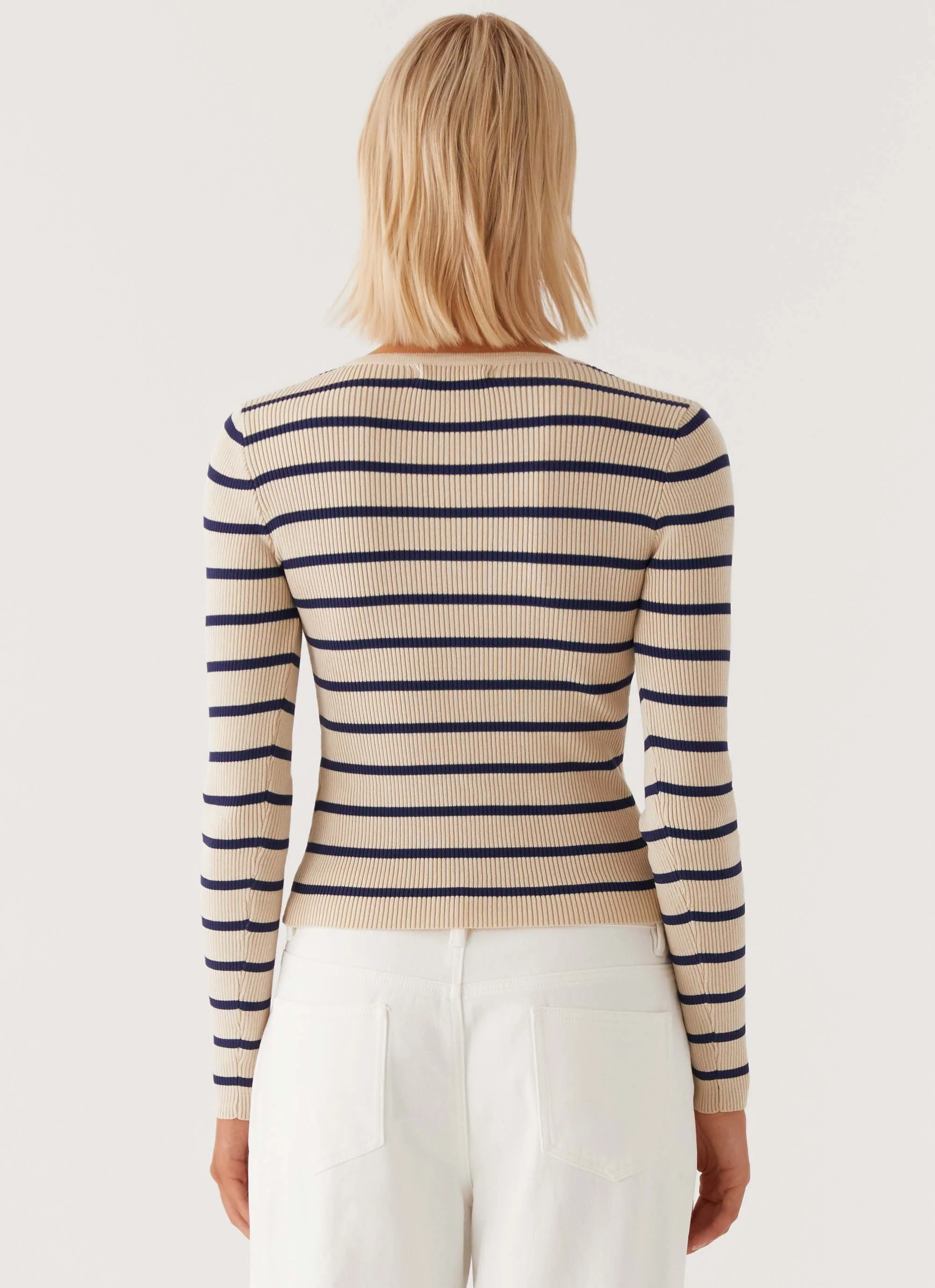 Marlie Knit Top - Multi Stripe