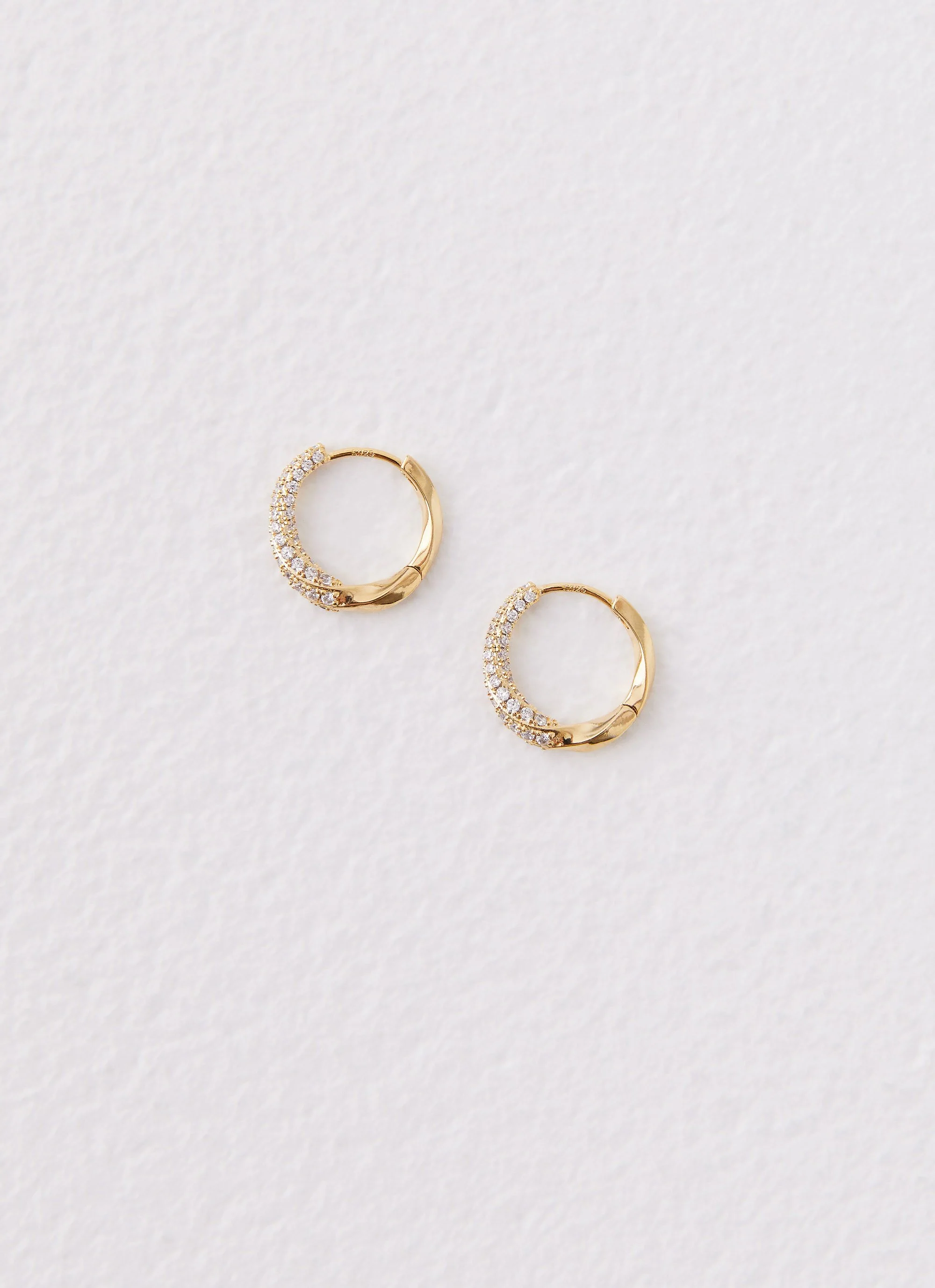 Monica Huggie Earrings - Gold