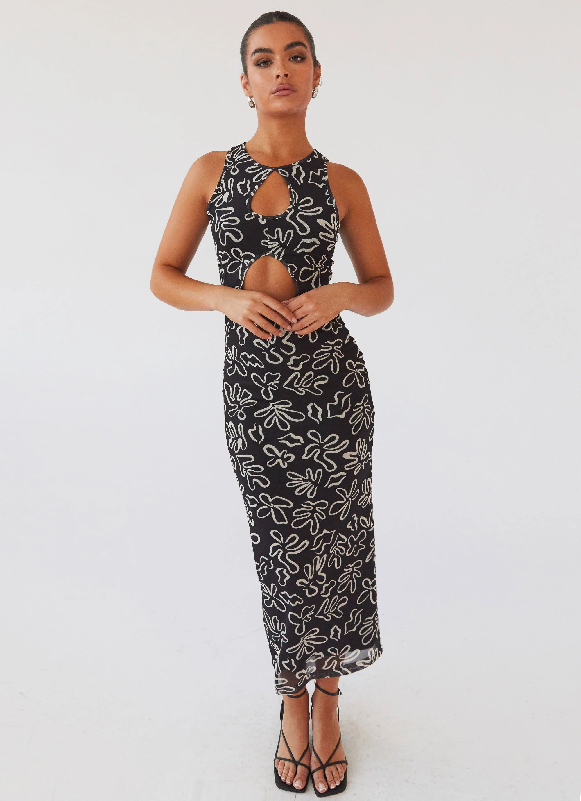 All Eyes On Me Maxi Dress - Petal Gloom