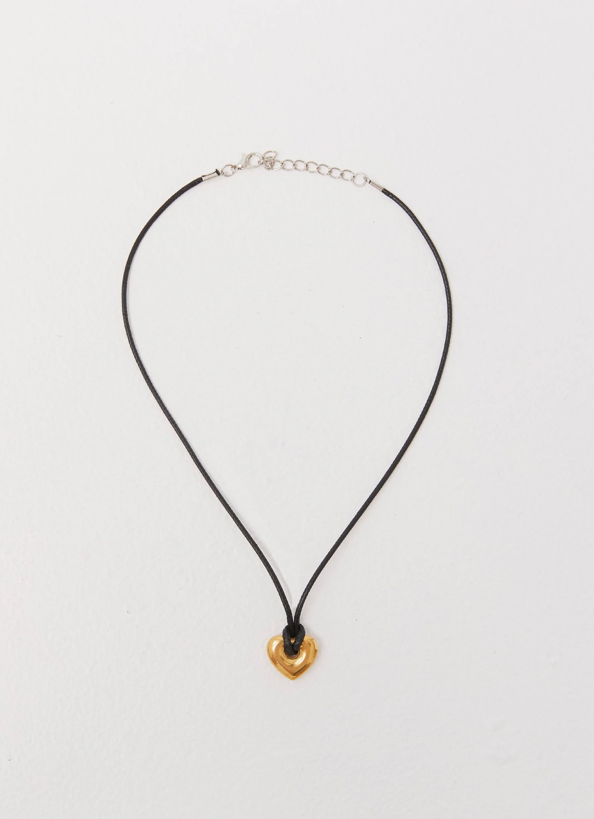 Laney Heart Rope Necklace - Gold