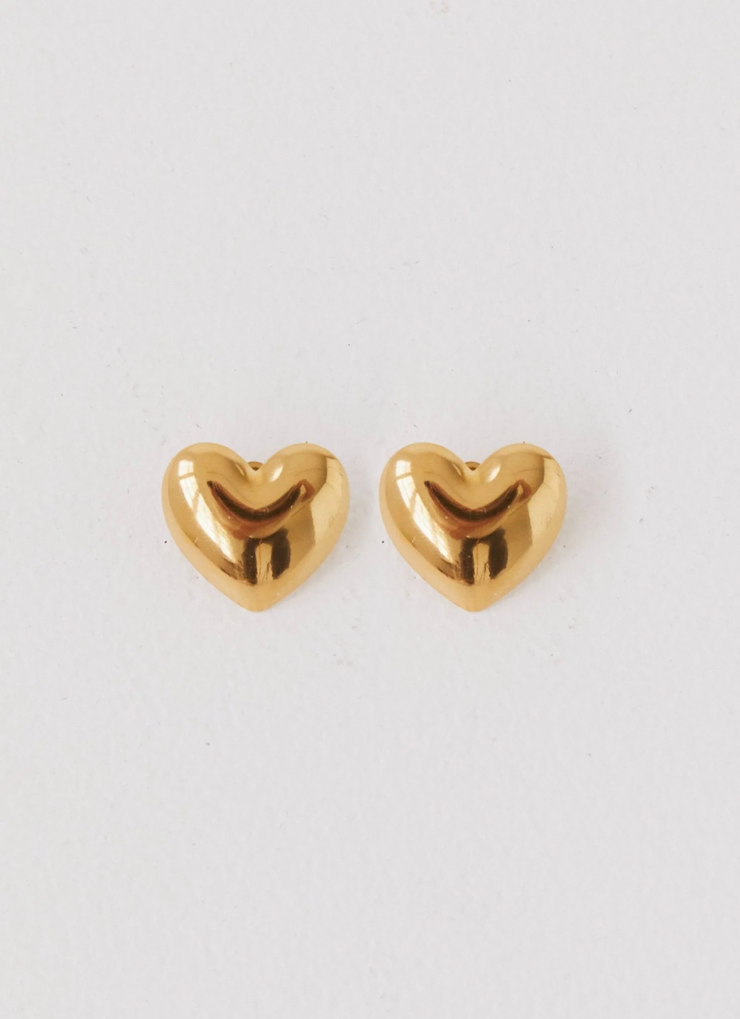 Alexa Heart Earrings - Gold