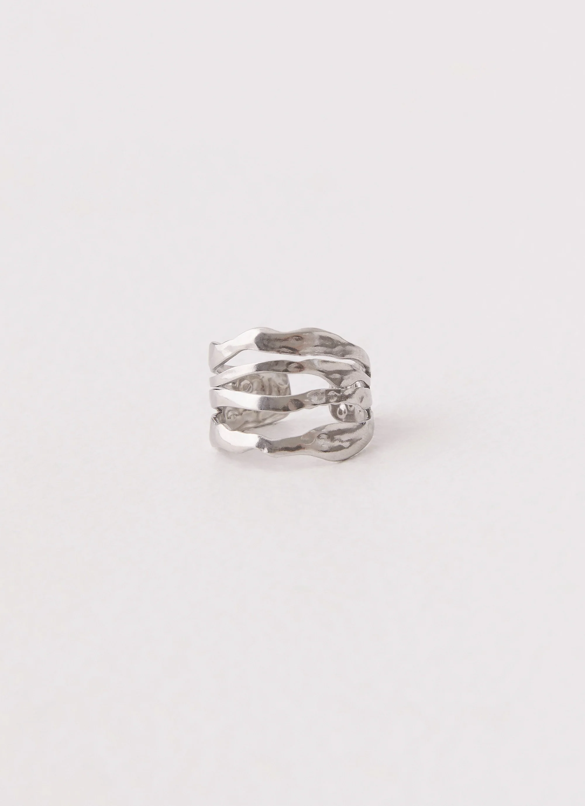 Lee Structured Ring - Silver