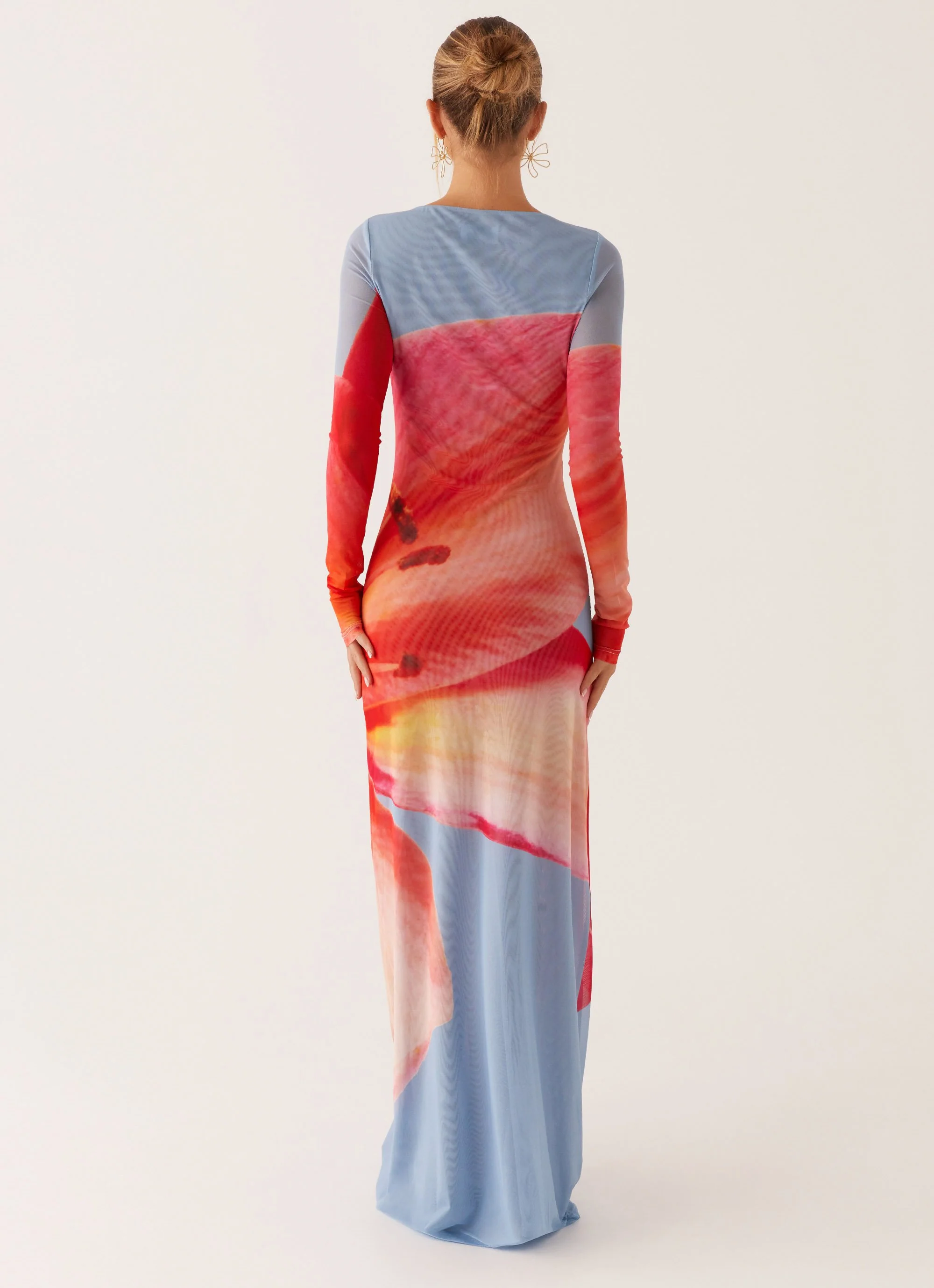 Jilly Maxi Dress - Blue Floral