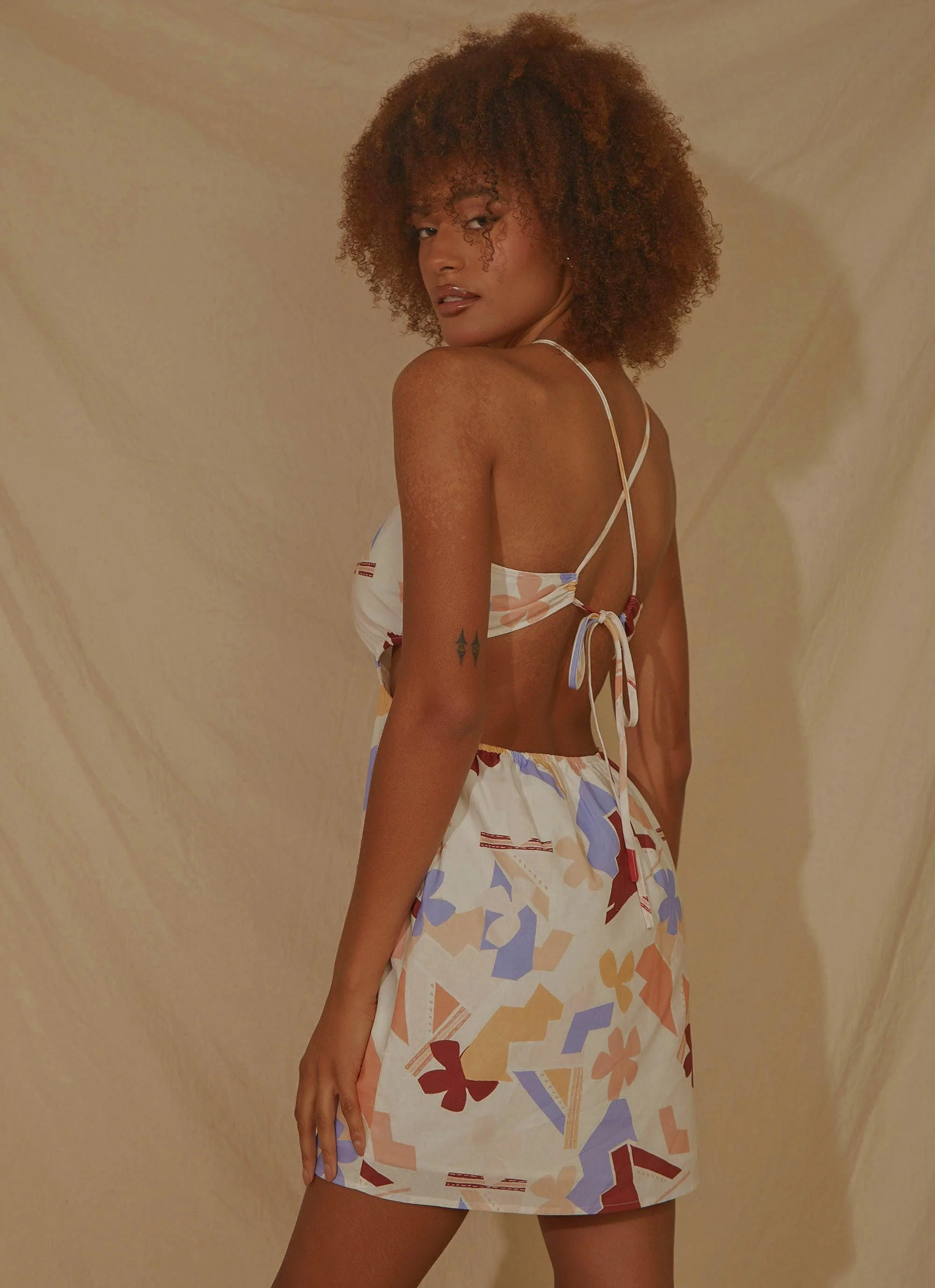 LouLou Mini Dress - Abstract Resort