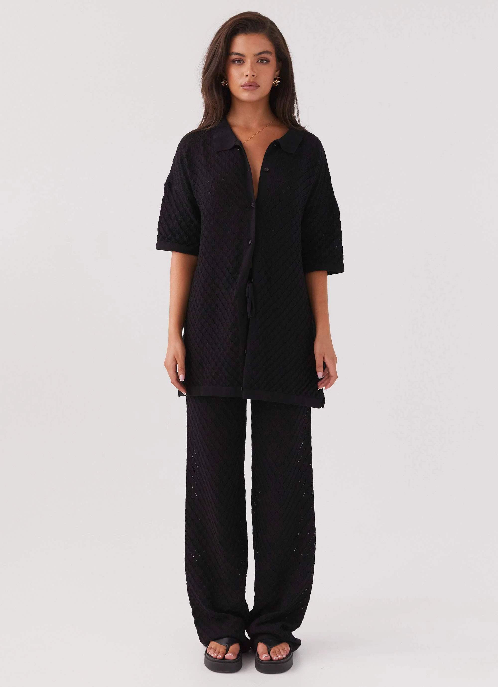 Jaded Knit Shirt - Black