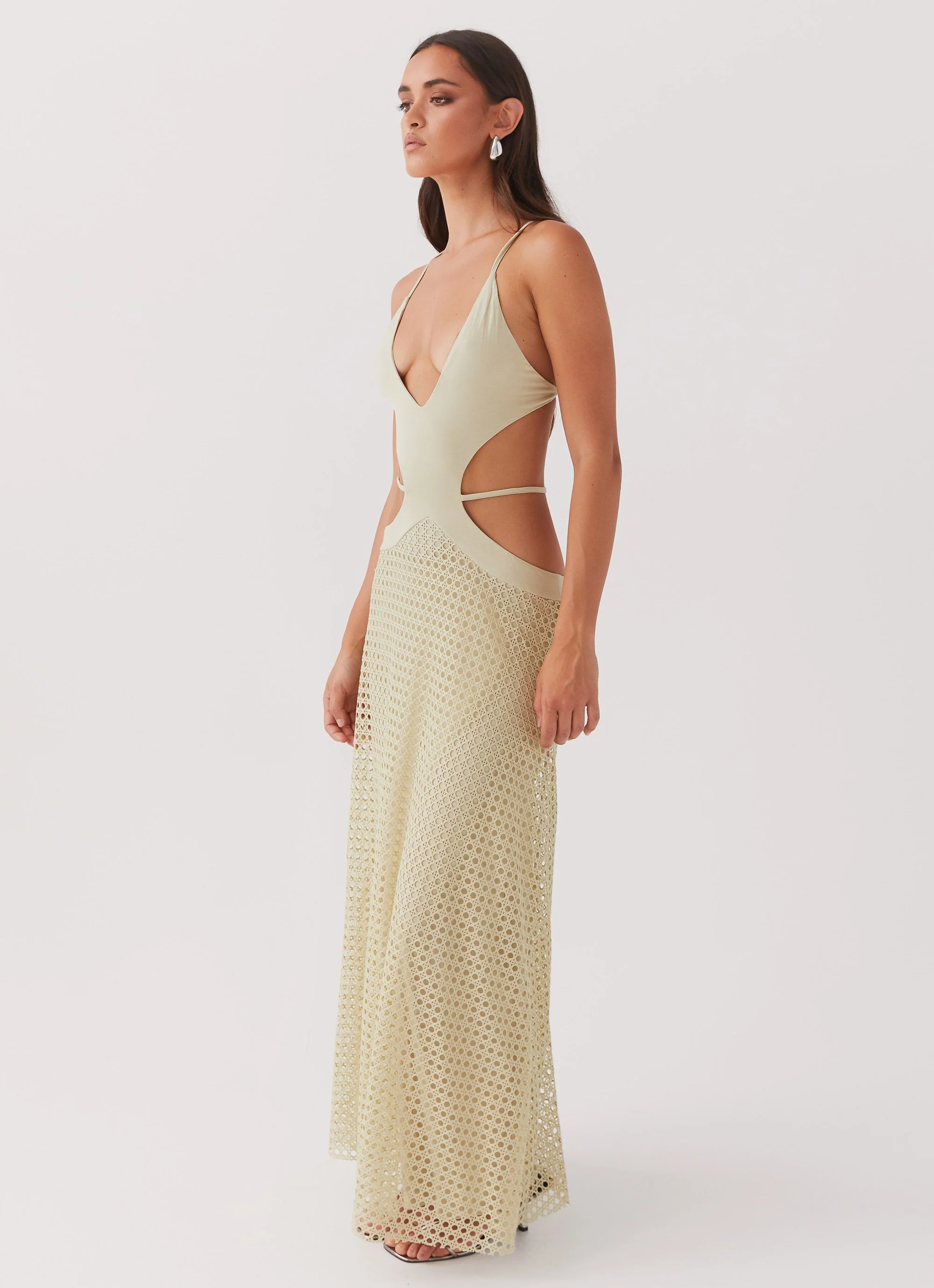 Enchanted Melodies Maxi Dress - Sage