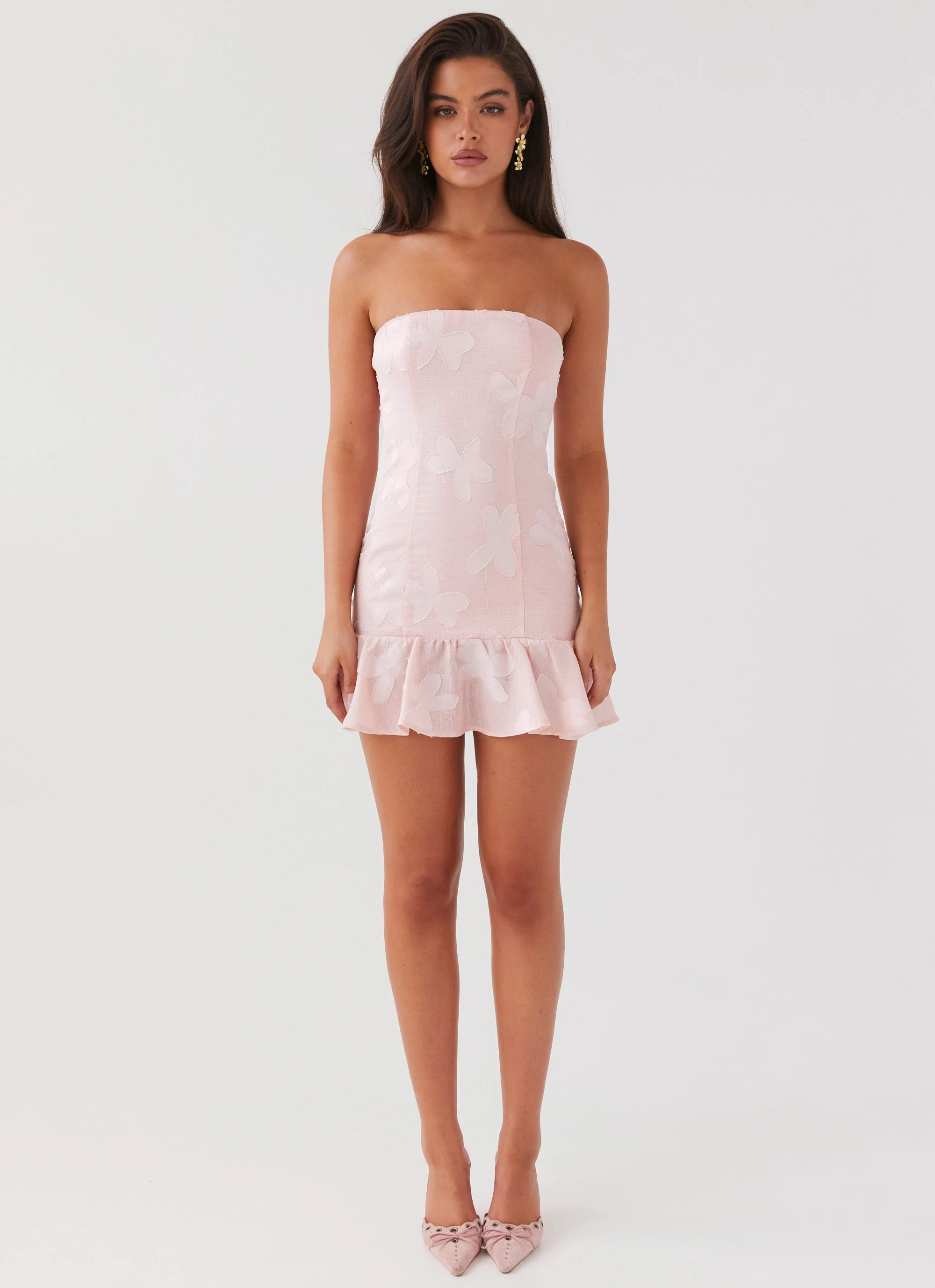Young Heart Mini Dress - Pink Petal