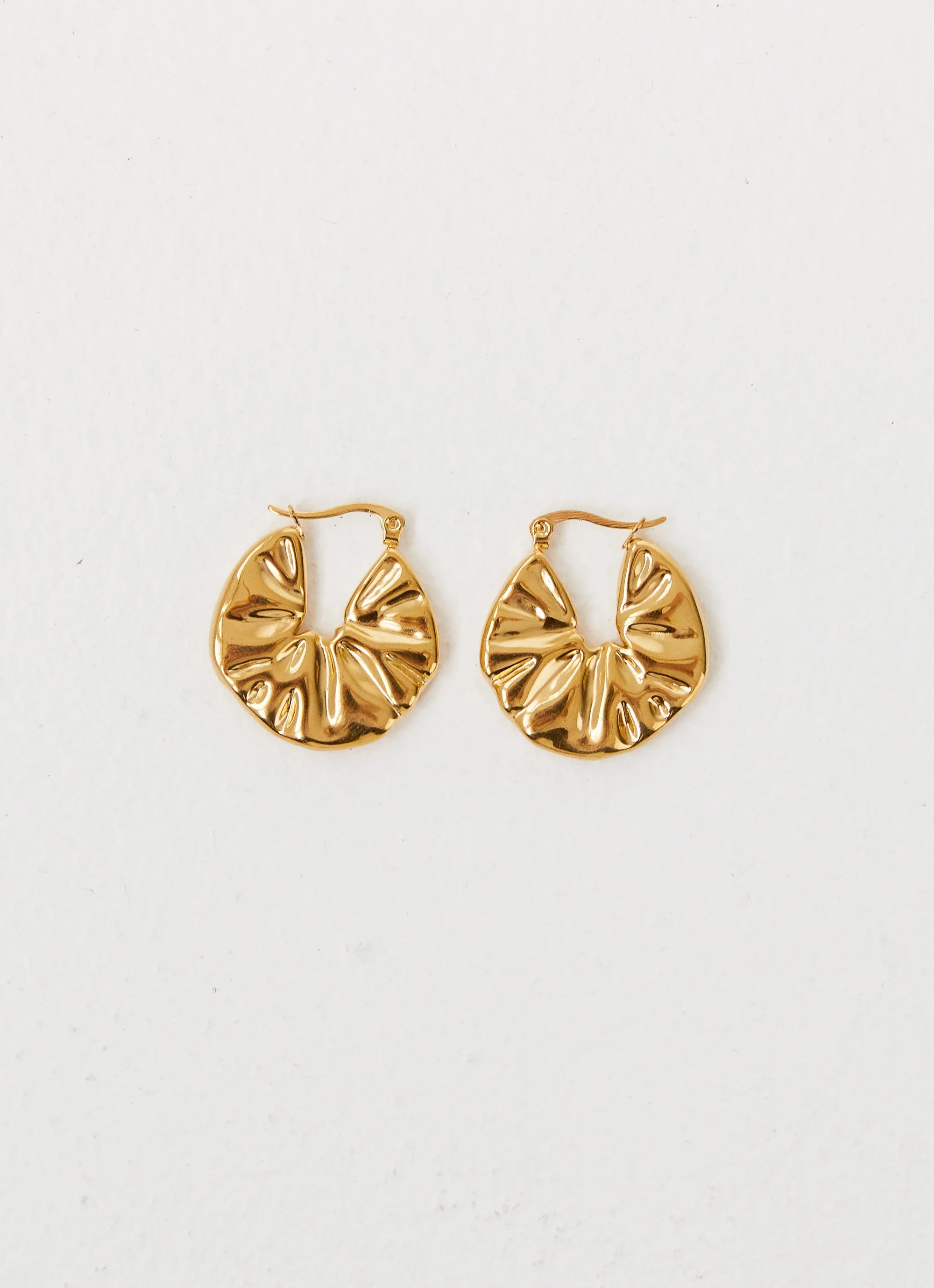 Gilded Chunky Earrings - Gold