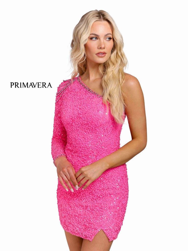 Primavera Couture Beaded Short Prom Dress 3853