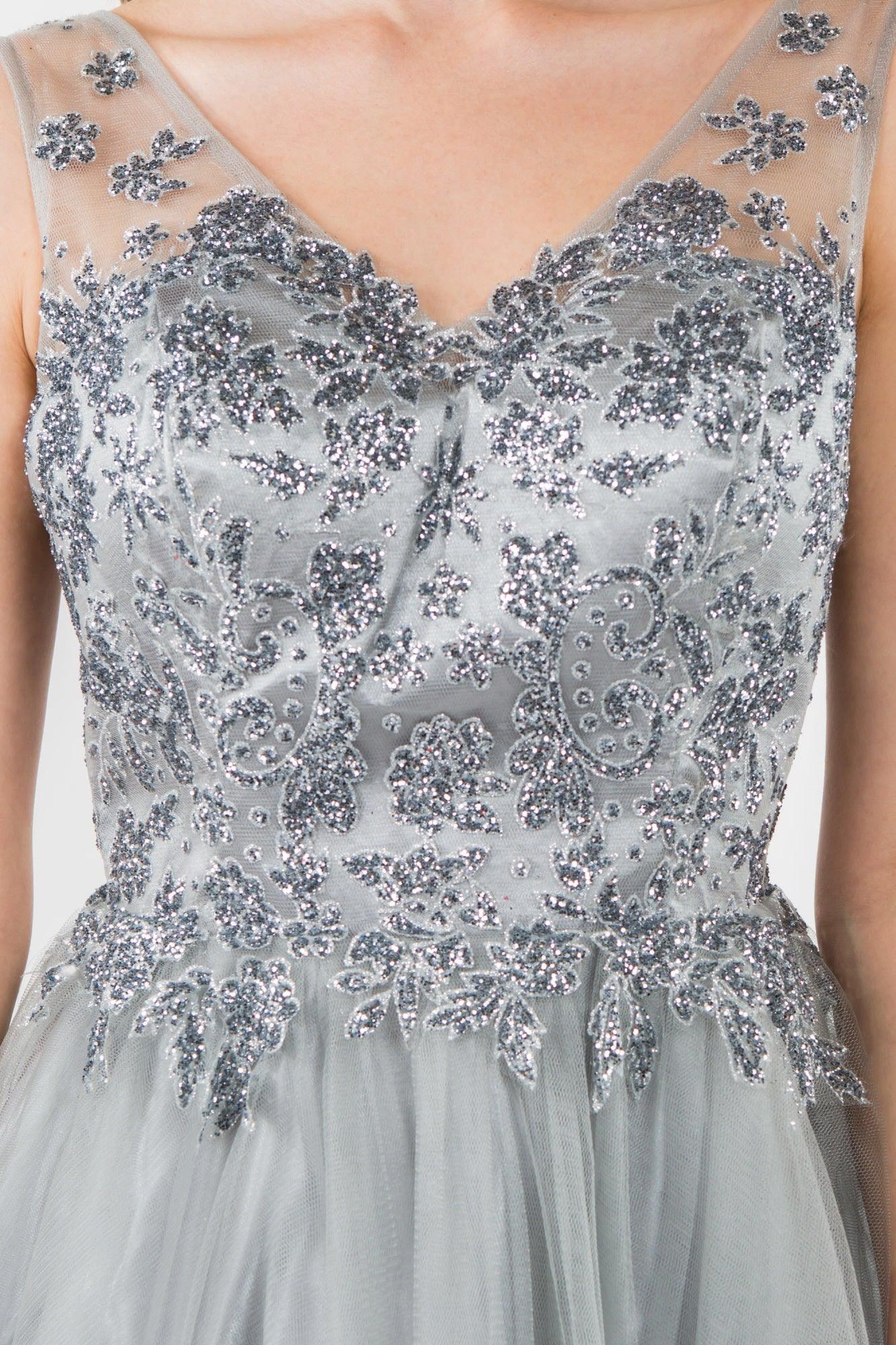 Glitter A Line Short Homecoming Dress