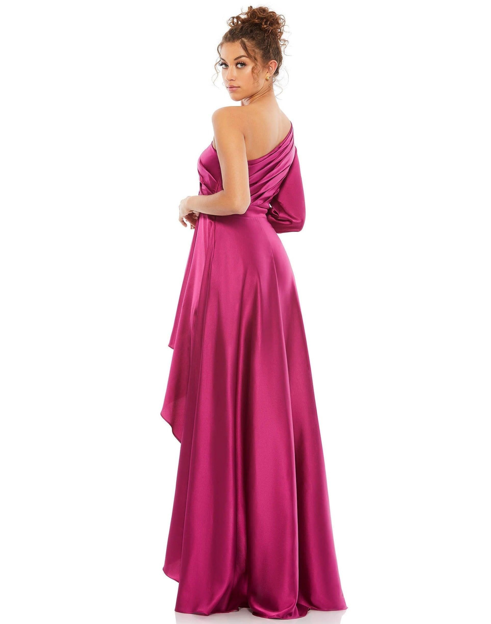 Mac Duggal 49141 High Low One Shoulder Dress