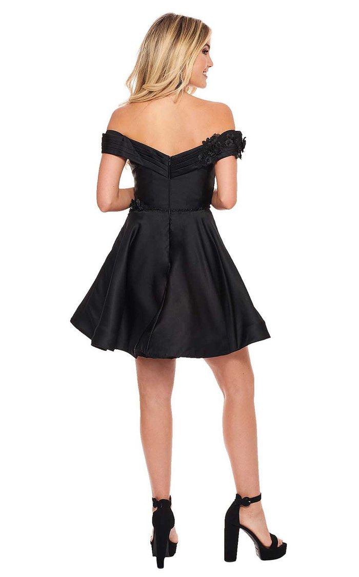 Rachel Allan Short Off Shoulder Cocktail Dress L1229