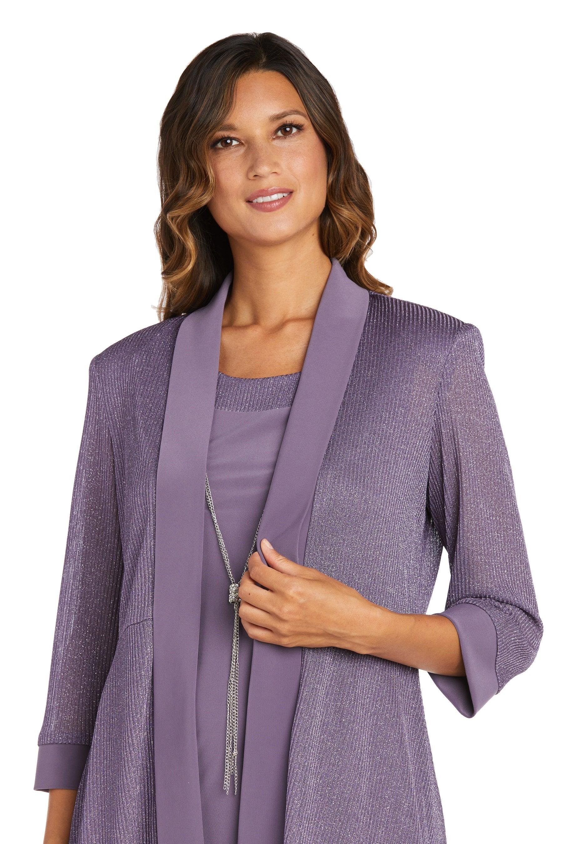 R&M Richards 1873 Short Piece Metallic Jacket Dress