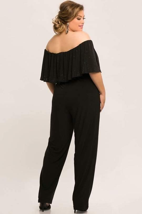 Sydneys Closet Formal Off Shoulder Jumpsuit Sale