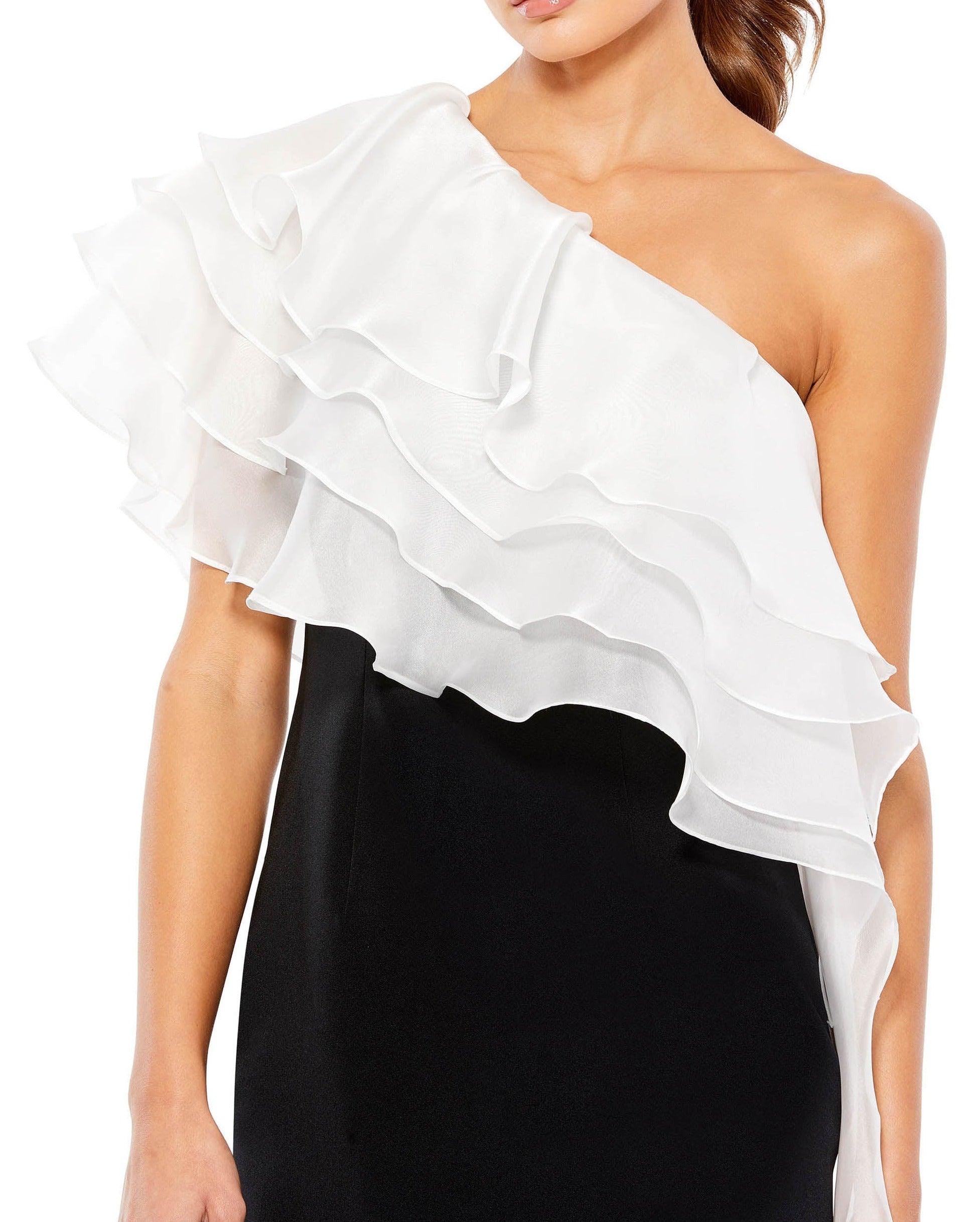 Mac Duggal 26501 Short One Shoulder Cocktail Dress