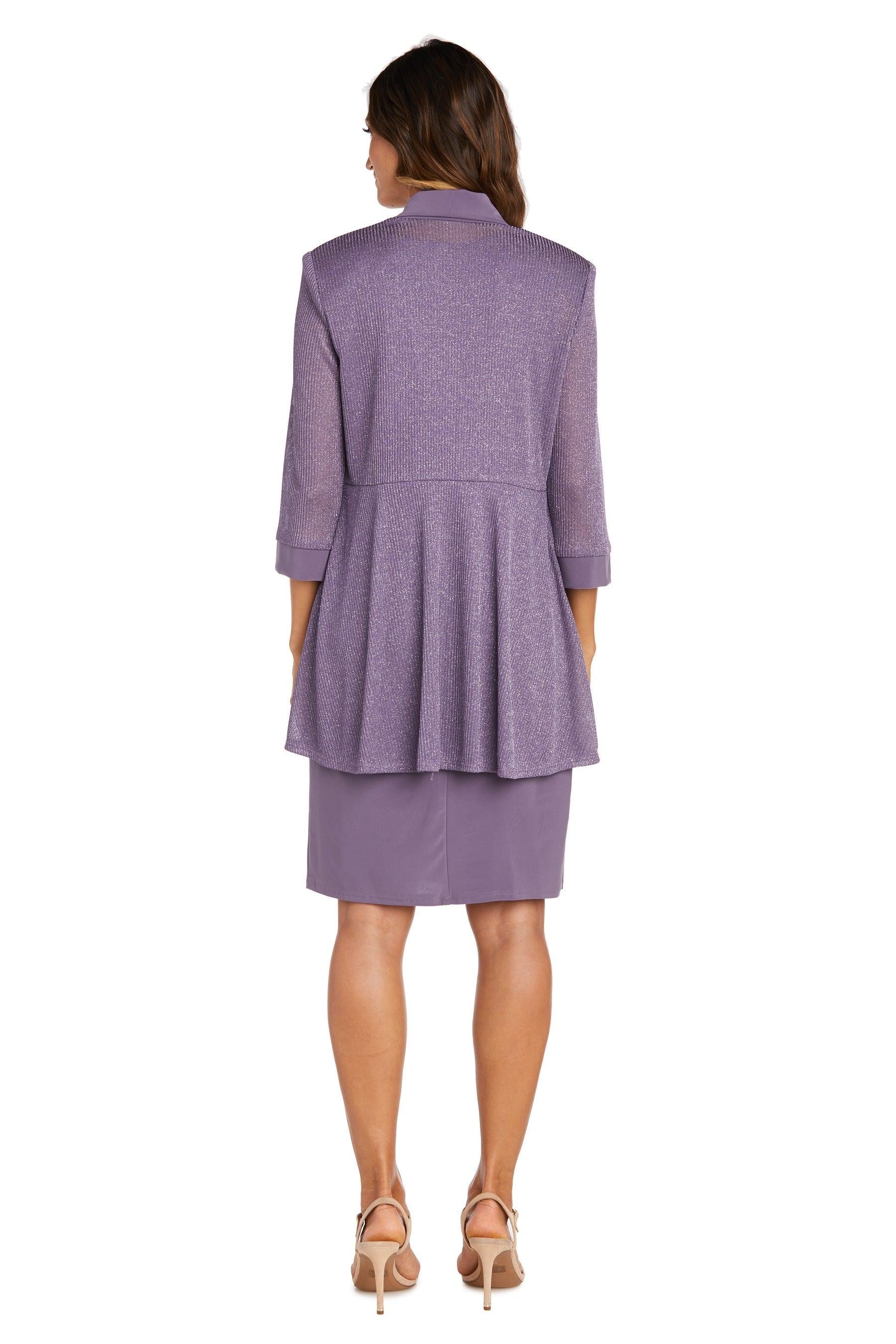 R&M Richards 1873 Short Piece Metallic Jacket Dress