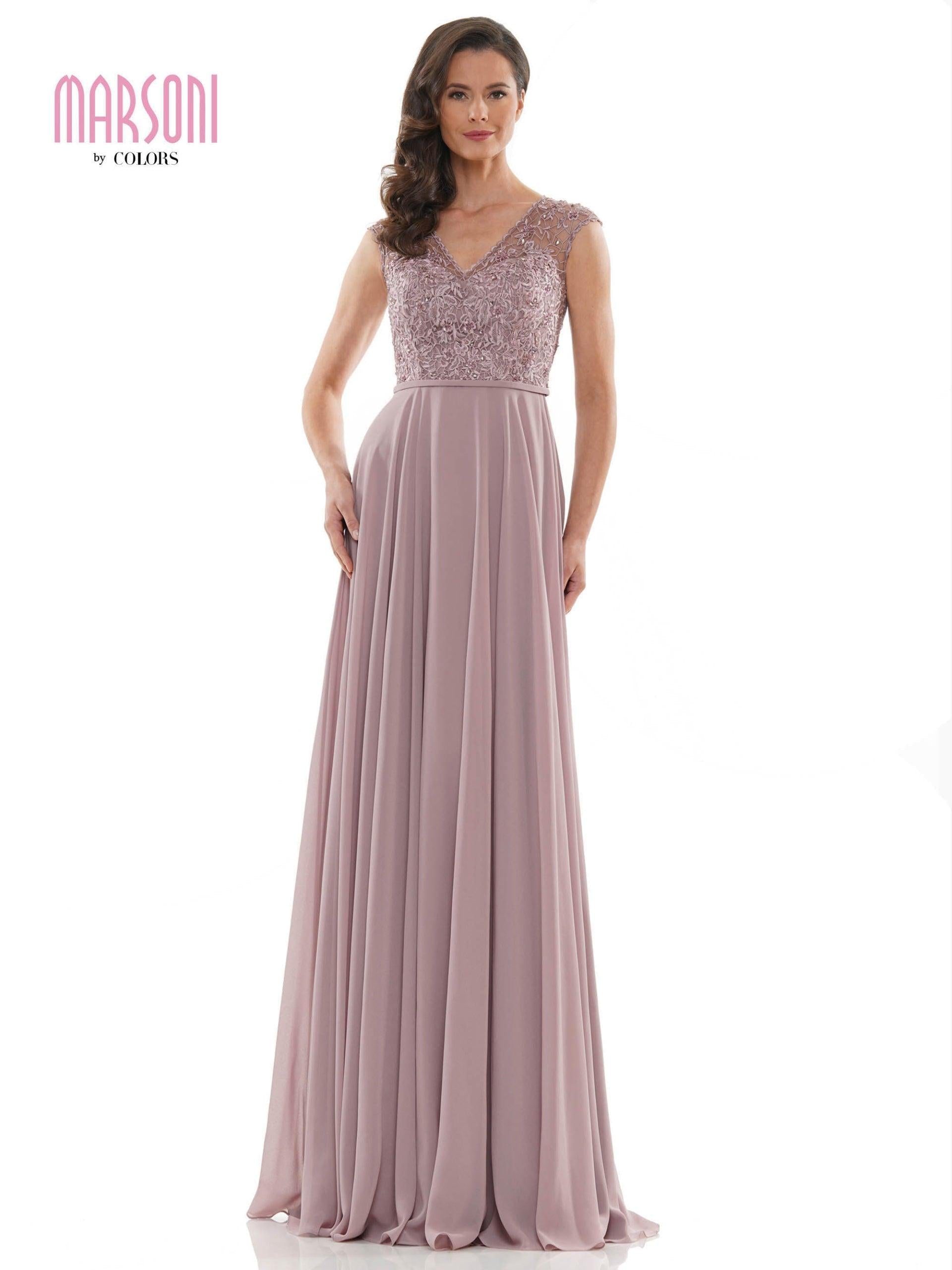 Marsoni Long Cap Sleeve Mother of the Bide Gown 219