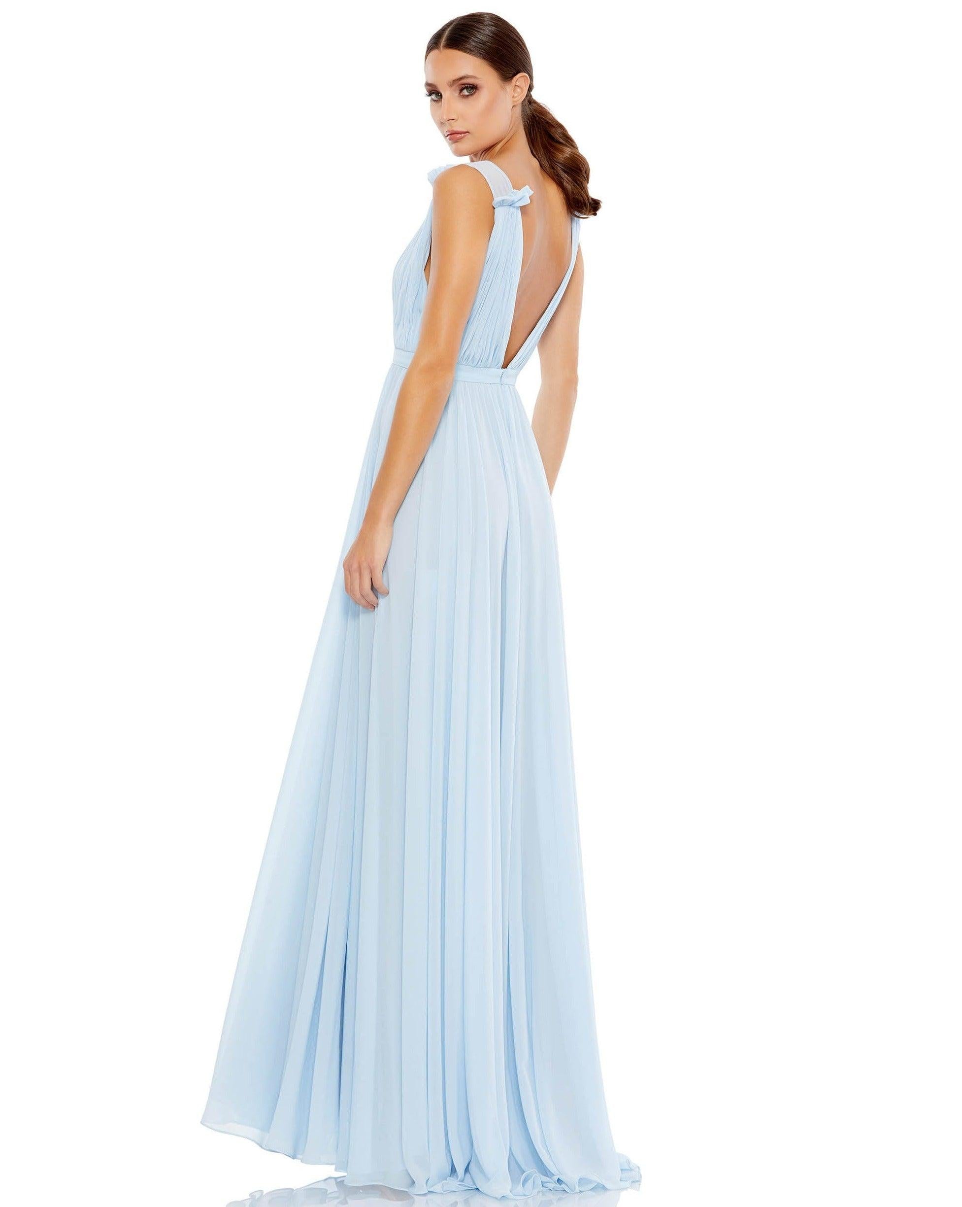 Mac Duggal 55321 Long Sleeveless Formal Chiffon Gown