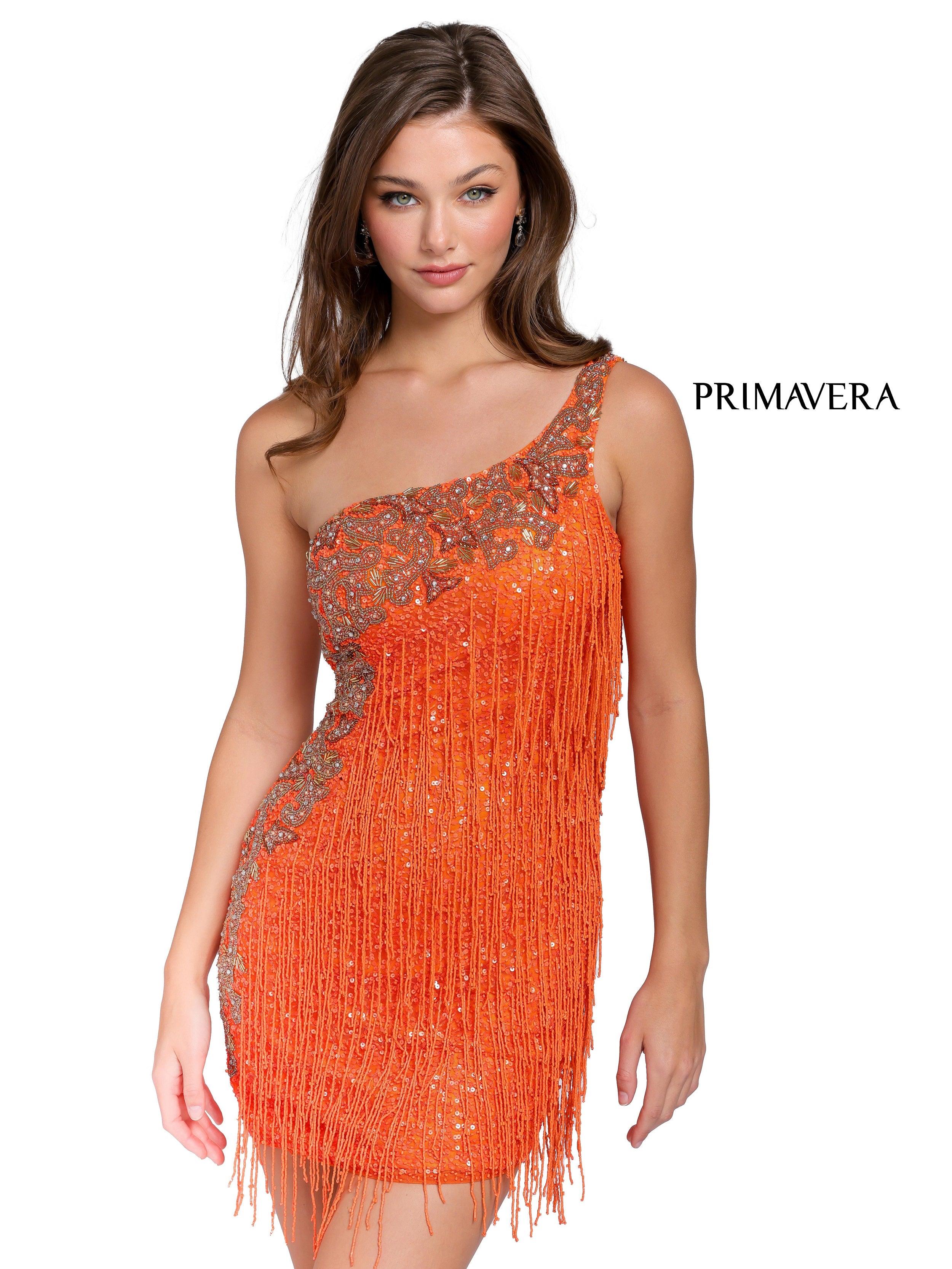 Primavera Couture Short Sequins Prom Dress 3556