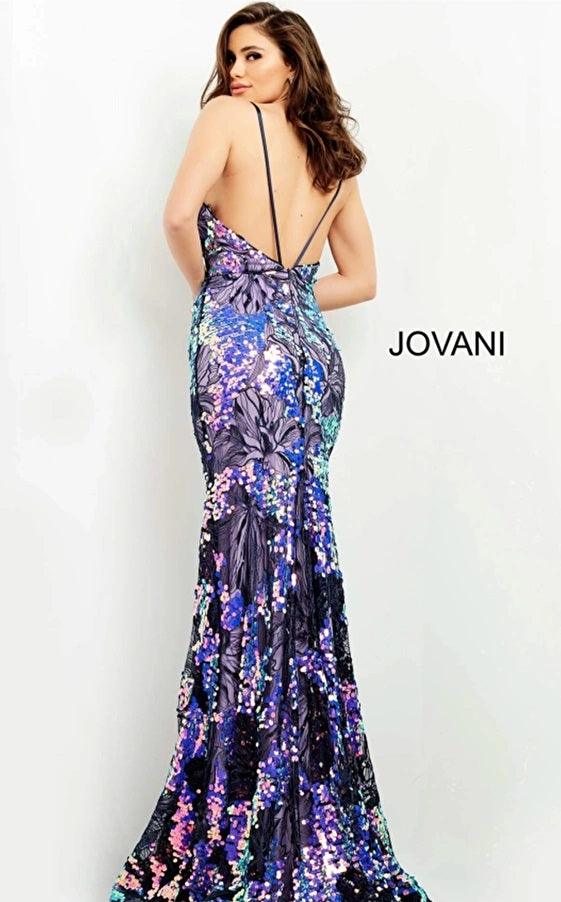 Jovani 06656 Spaghetti Strap Long Sexy Prom Gown