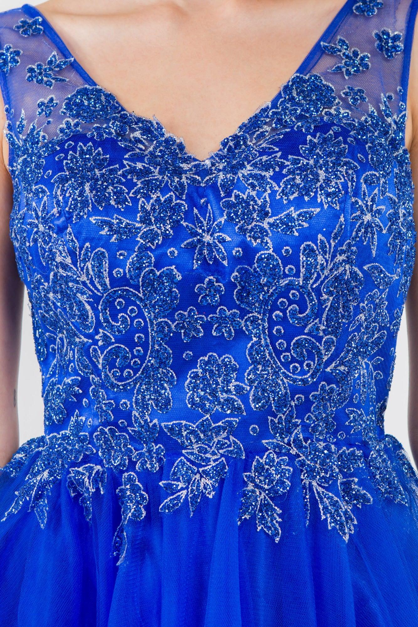 Glitter A Line Short Homecoming Dress