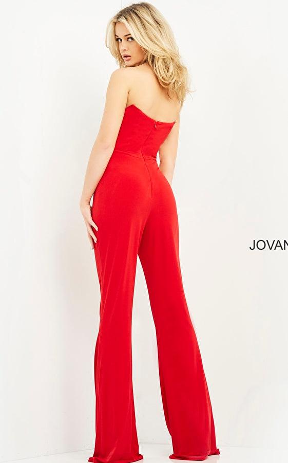 Jovani 03915 Long Formal Strapless Jumpsuit
