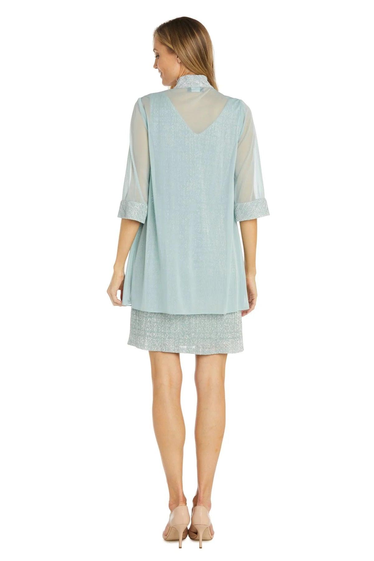 R&M Richards 9256 Short Two Piece Set Jacket Cocktail Dress