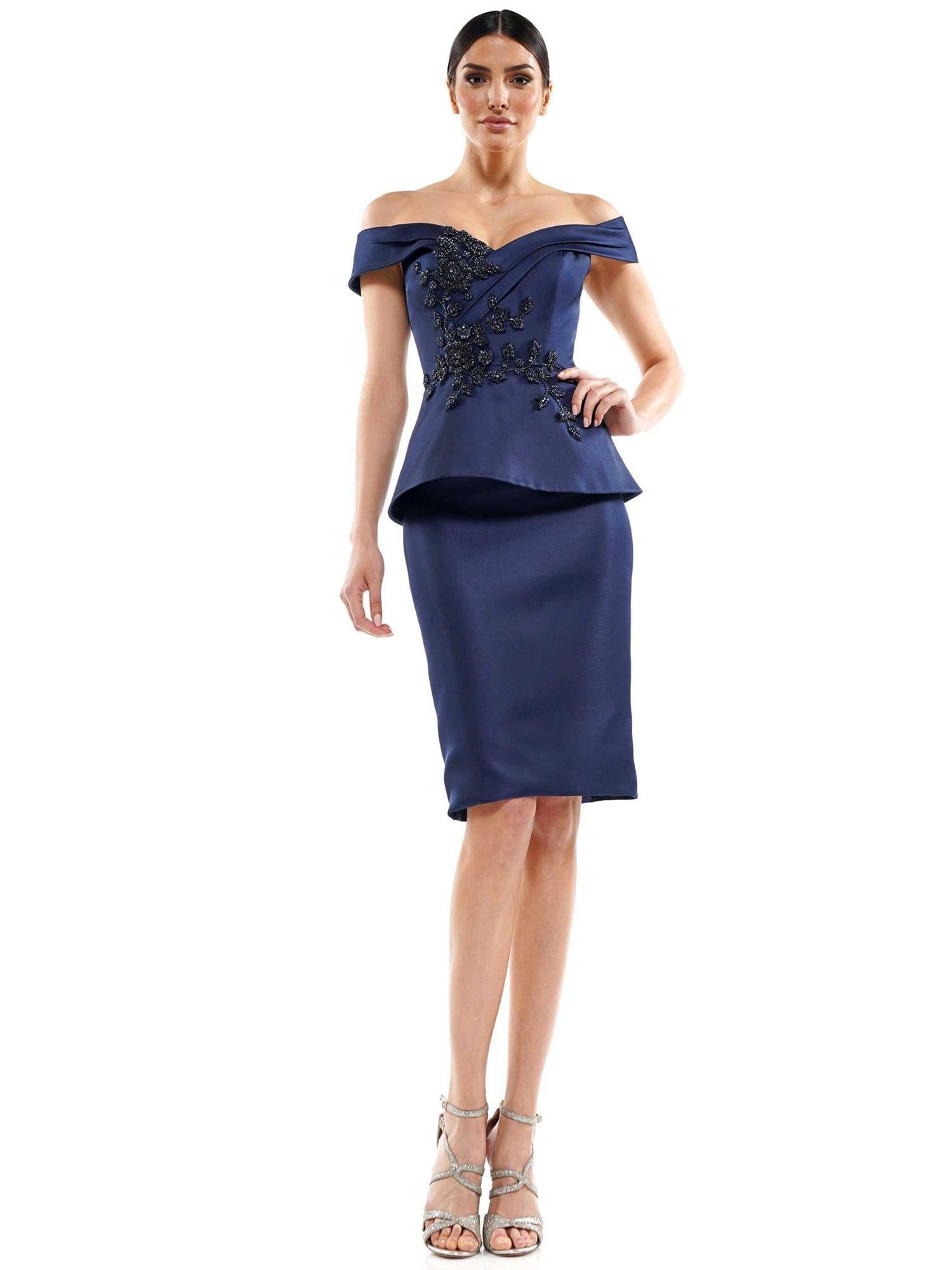 Marsoni Off Shoulder Peplum Short  Dress 1059