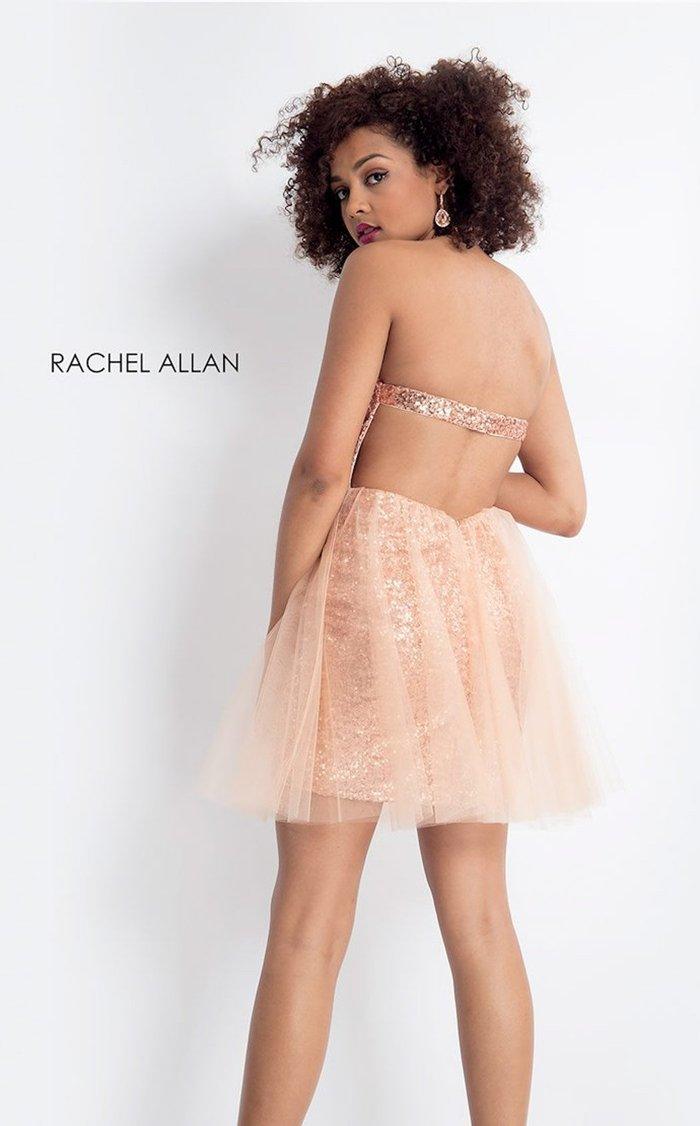 Rachel Allan Short Halter Homecoming Dress 4602