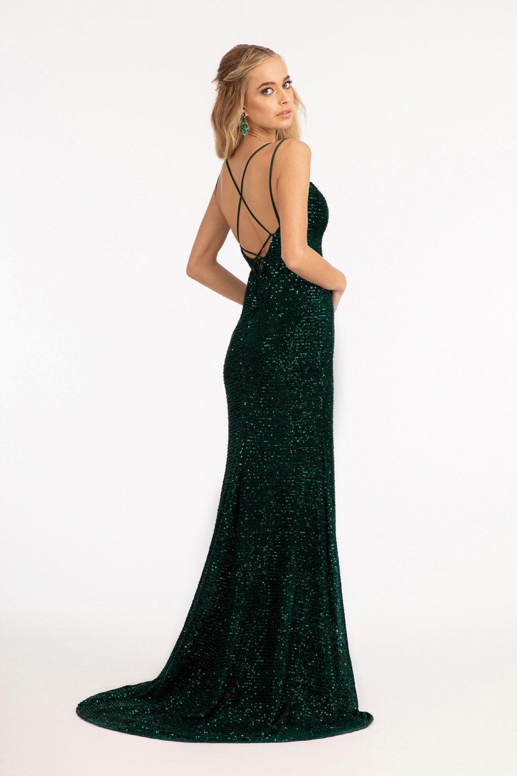 Long Spaghetti Strap Mermaid Evening Dress Sale