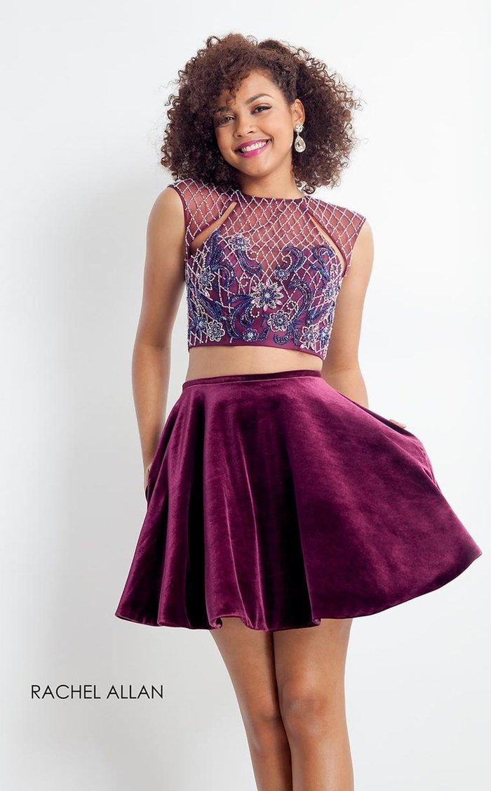 Rachel Allan Short Two Piece Homecoming Dress 4658