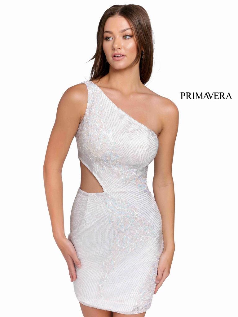 Primavera Couture Prom One Shoulder Short Dress 3840