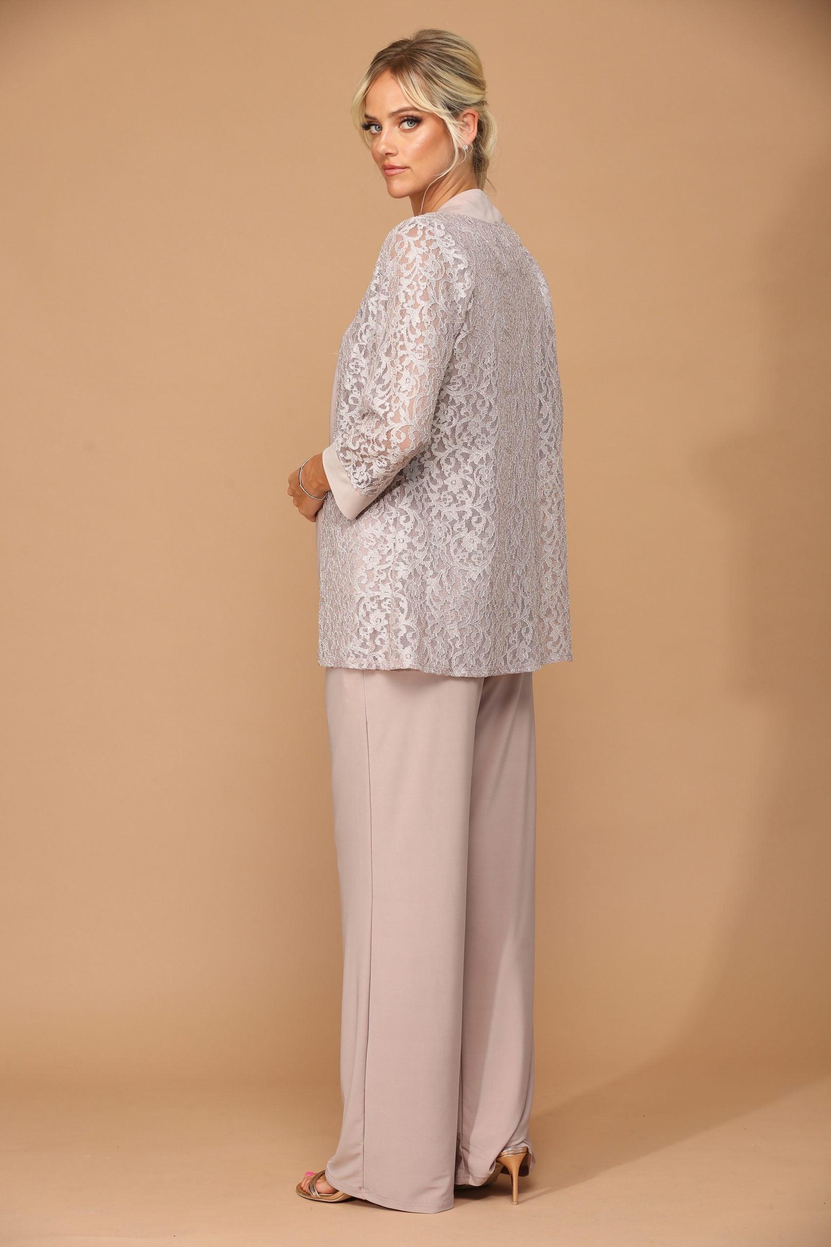 Long Formal Mother of the Bride Jacket Pant Suit Sale