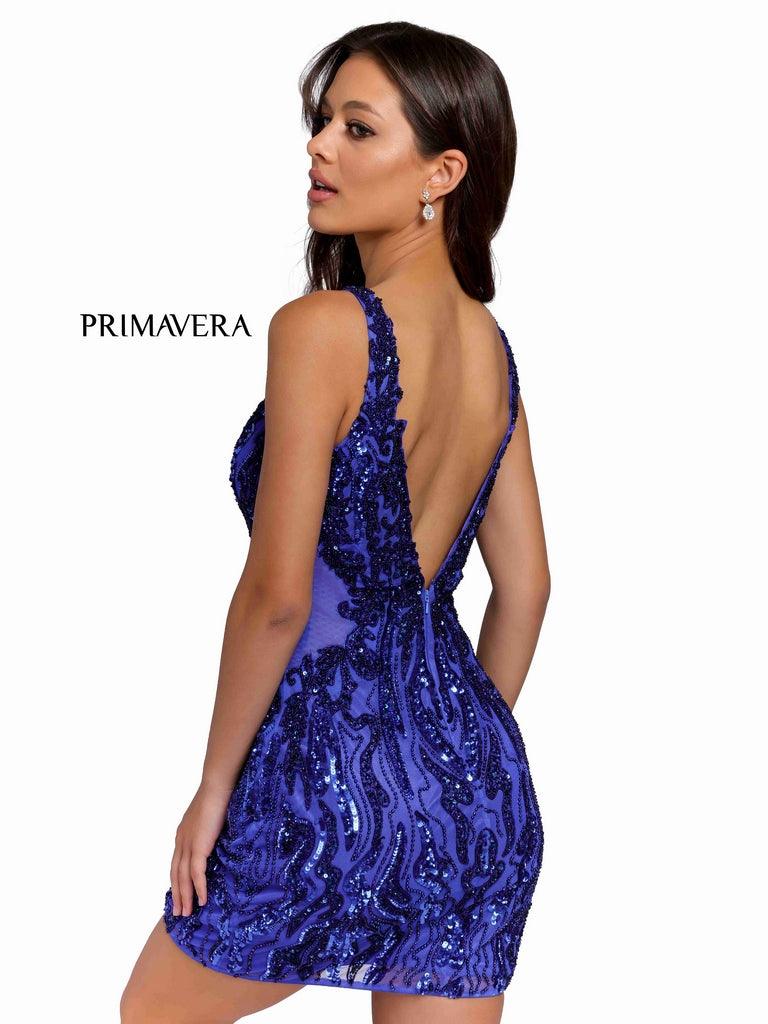 Primavera Couture Prom Short Beaded Dress 3822