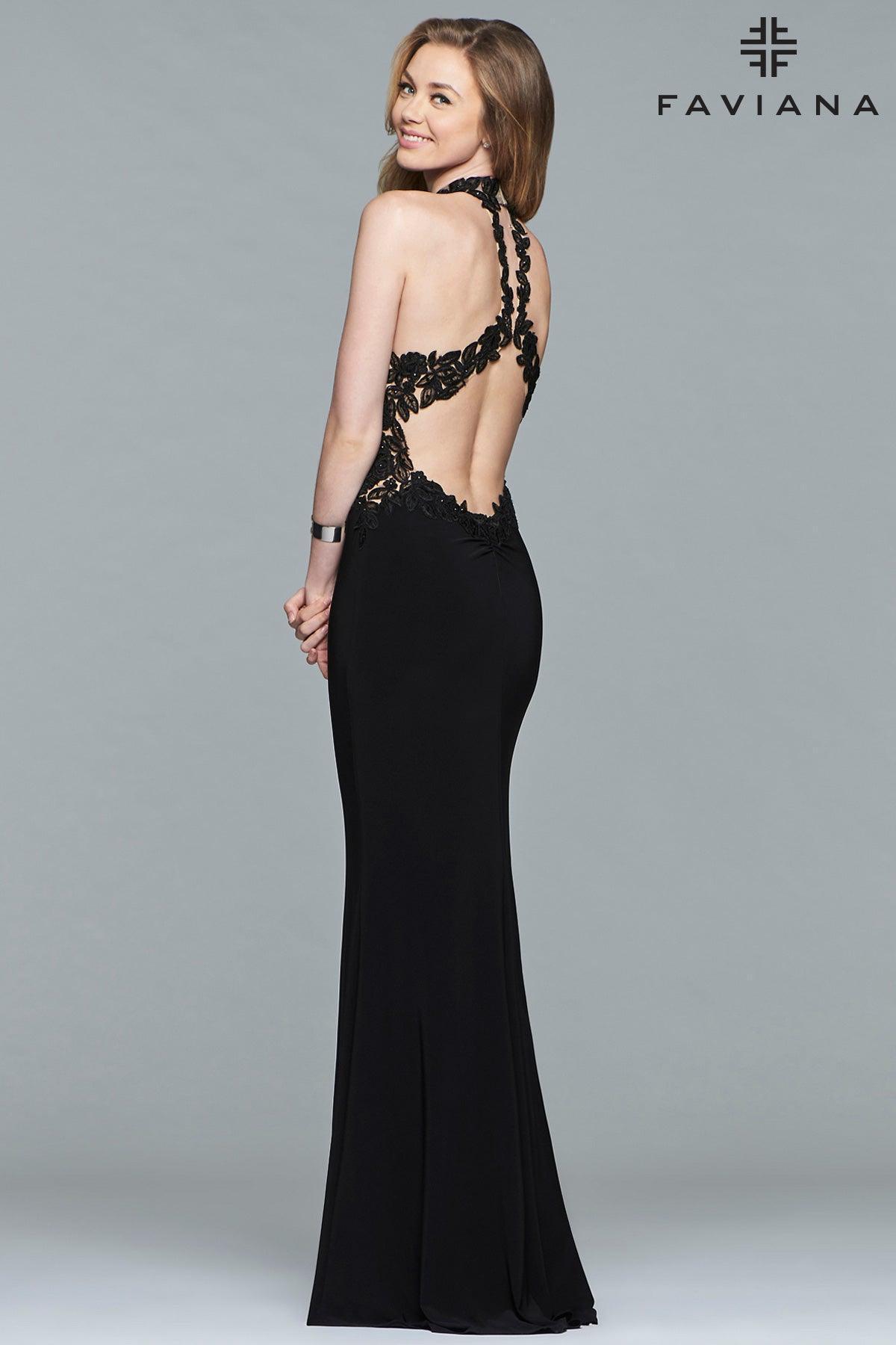 Faviana Sleeveless Long Formal Gown Sale