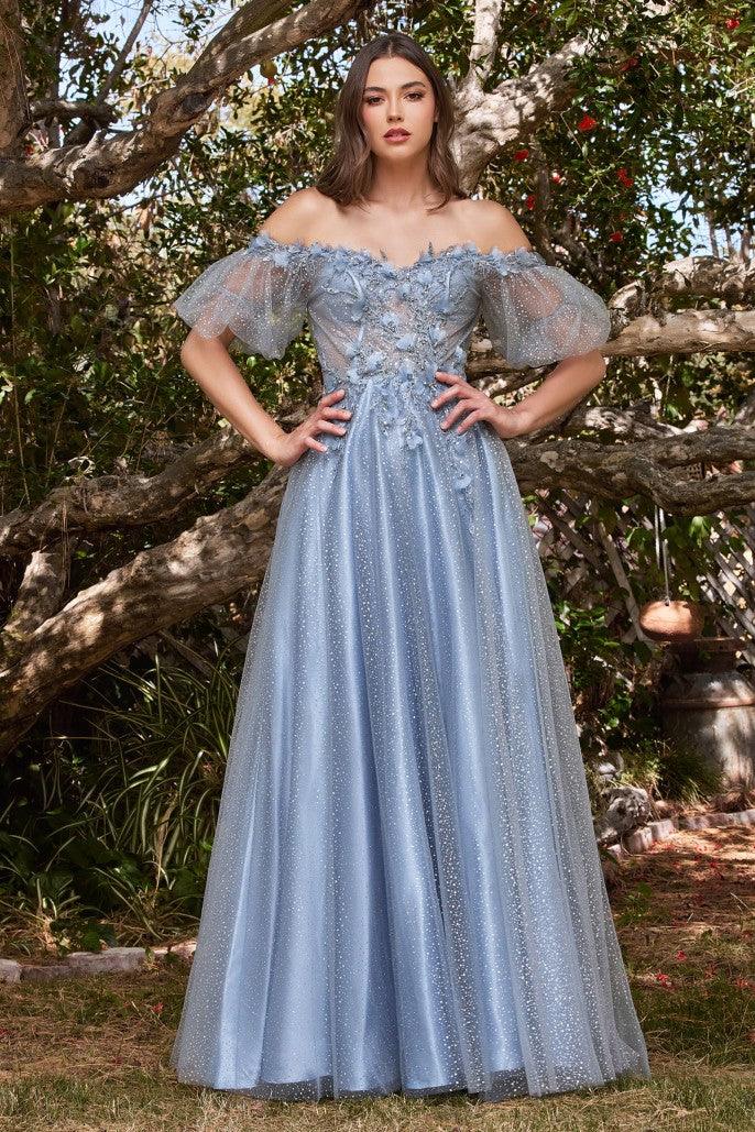 Cinderella Divine CD0197 Off Shoulder Long Formal Gown Sale