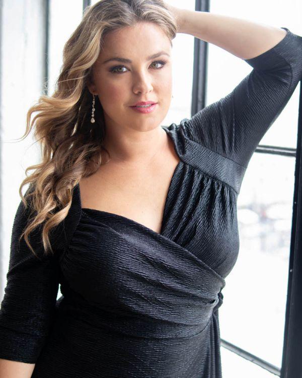 Kiyonna Short Sweetheart Formal Dress