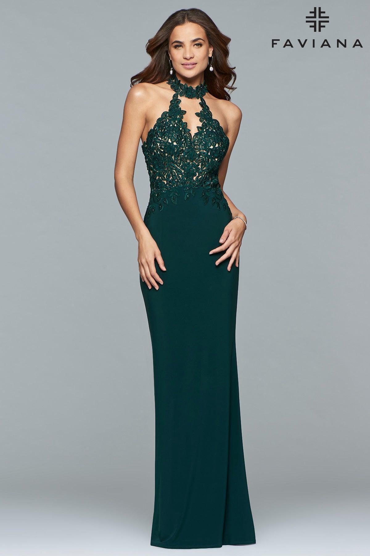 Faviana Sleeveless Long Formal Gown Sale