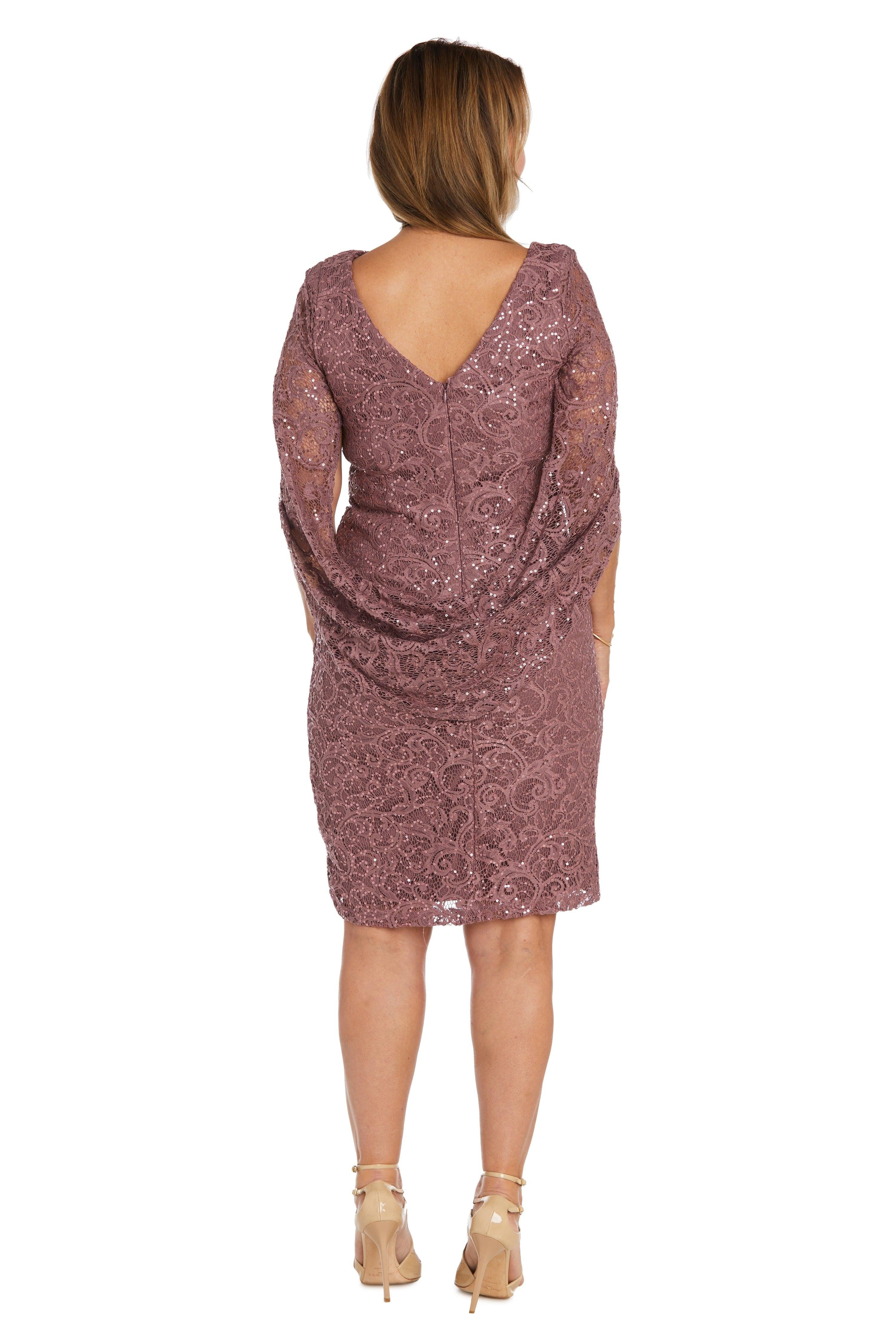 R&M Richards 9501P Short Cocktail Petite Lace Dress