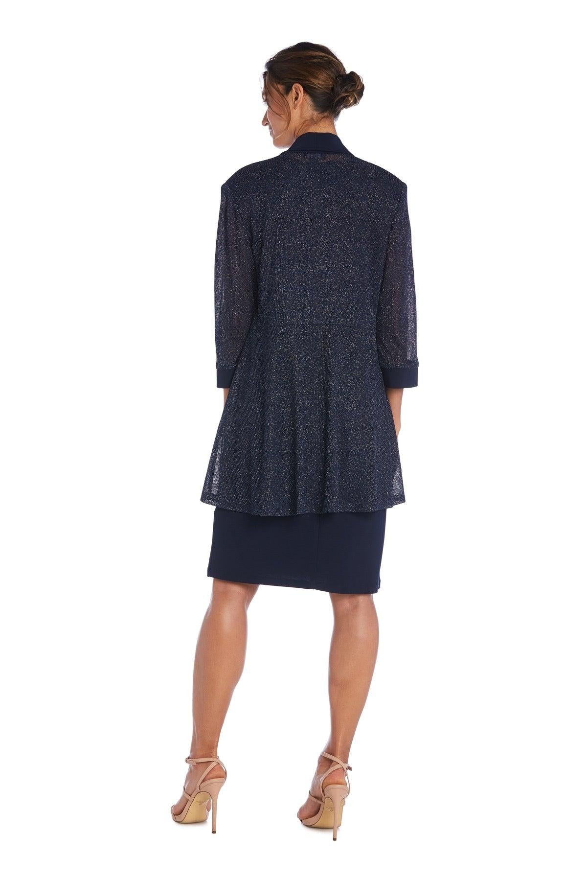 R&M Richards 1873 Short Piece Metallic Jacket Dress Sale