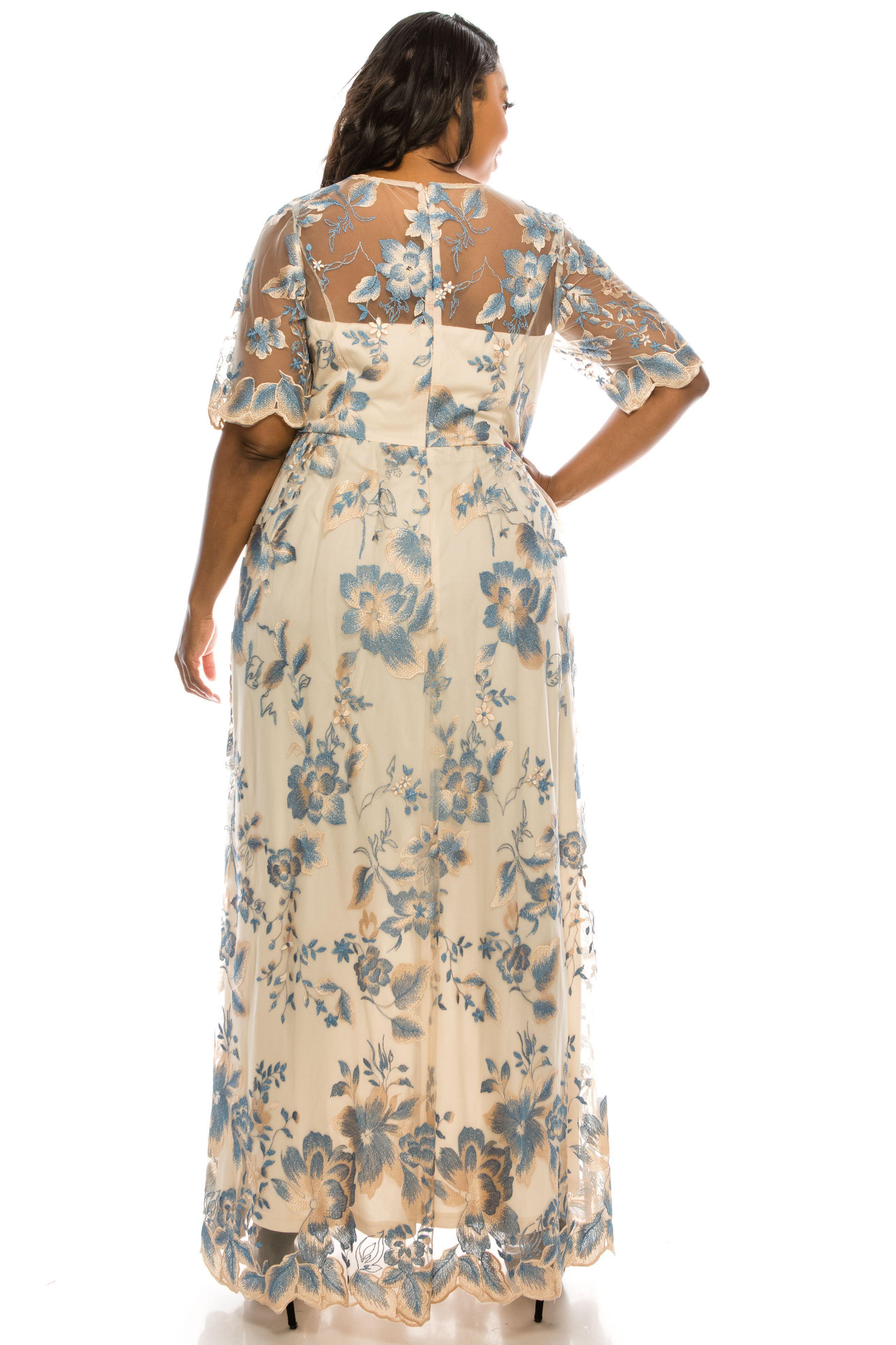 Adrianna Papell AP1E200779W Long Floral Evening Gown Sale