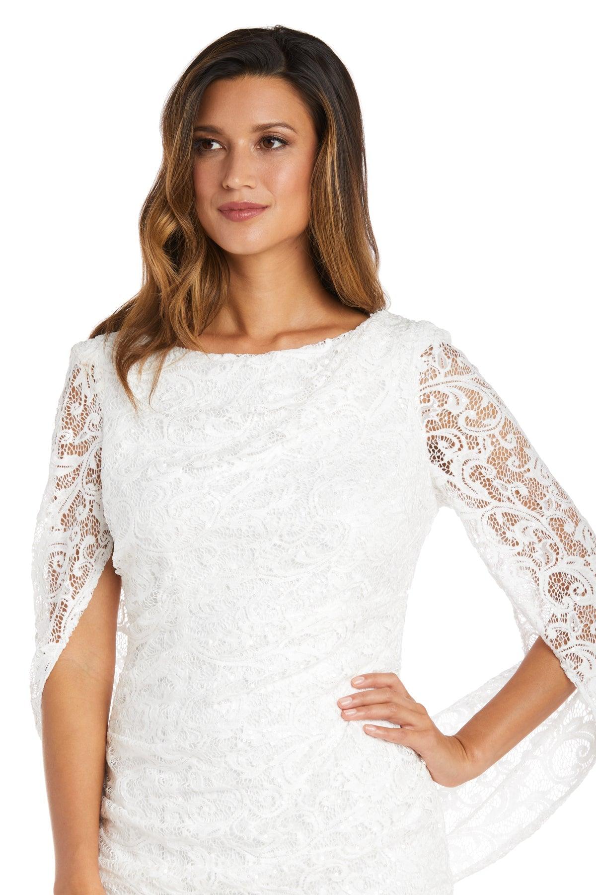 R&M Richards 9501P Short Cocktail Petite Lace Dress