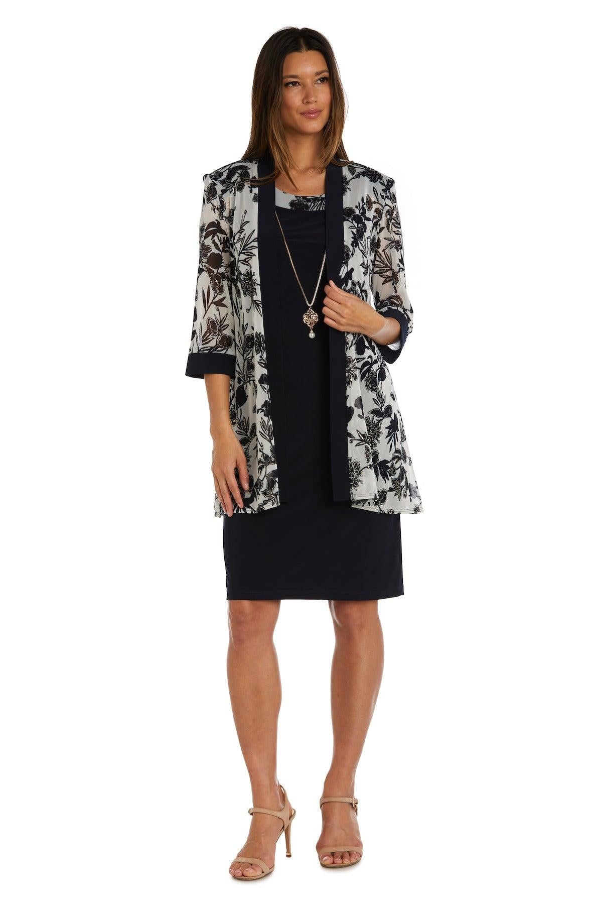 R&M Richards 9616P Short Petite Piece Jacket Dress