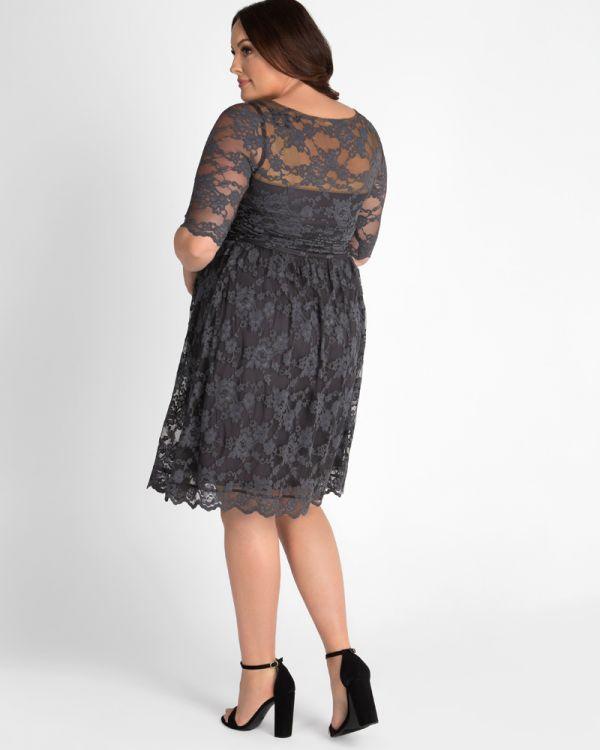 Kiyonna Formal Short Lace Dress